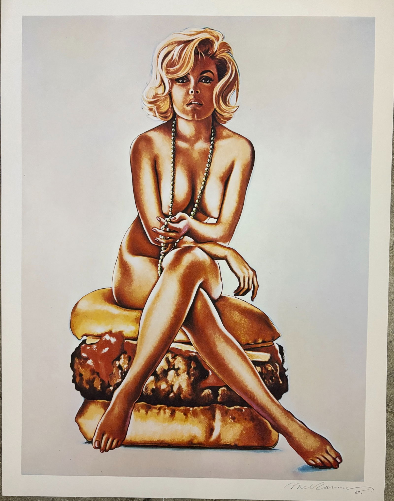 MEL RAMOS VERNABURGER PRINT IN COLOR (1 of 2)