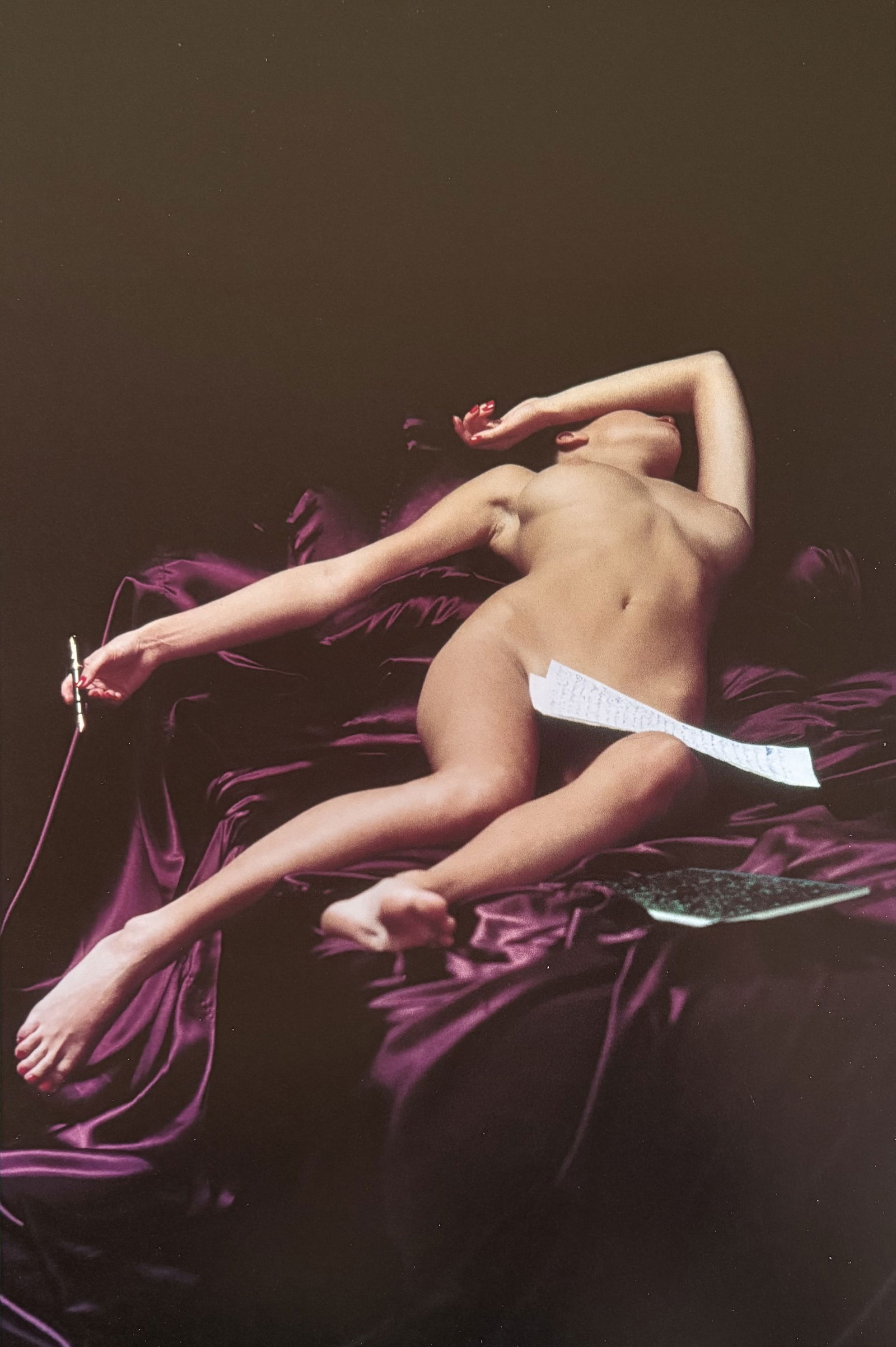 HELMUT NEWTON RESTING MODEL DUOTONE PRINT (1 of 1)