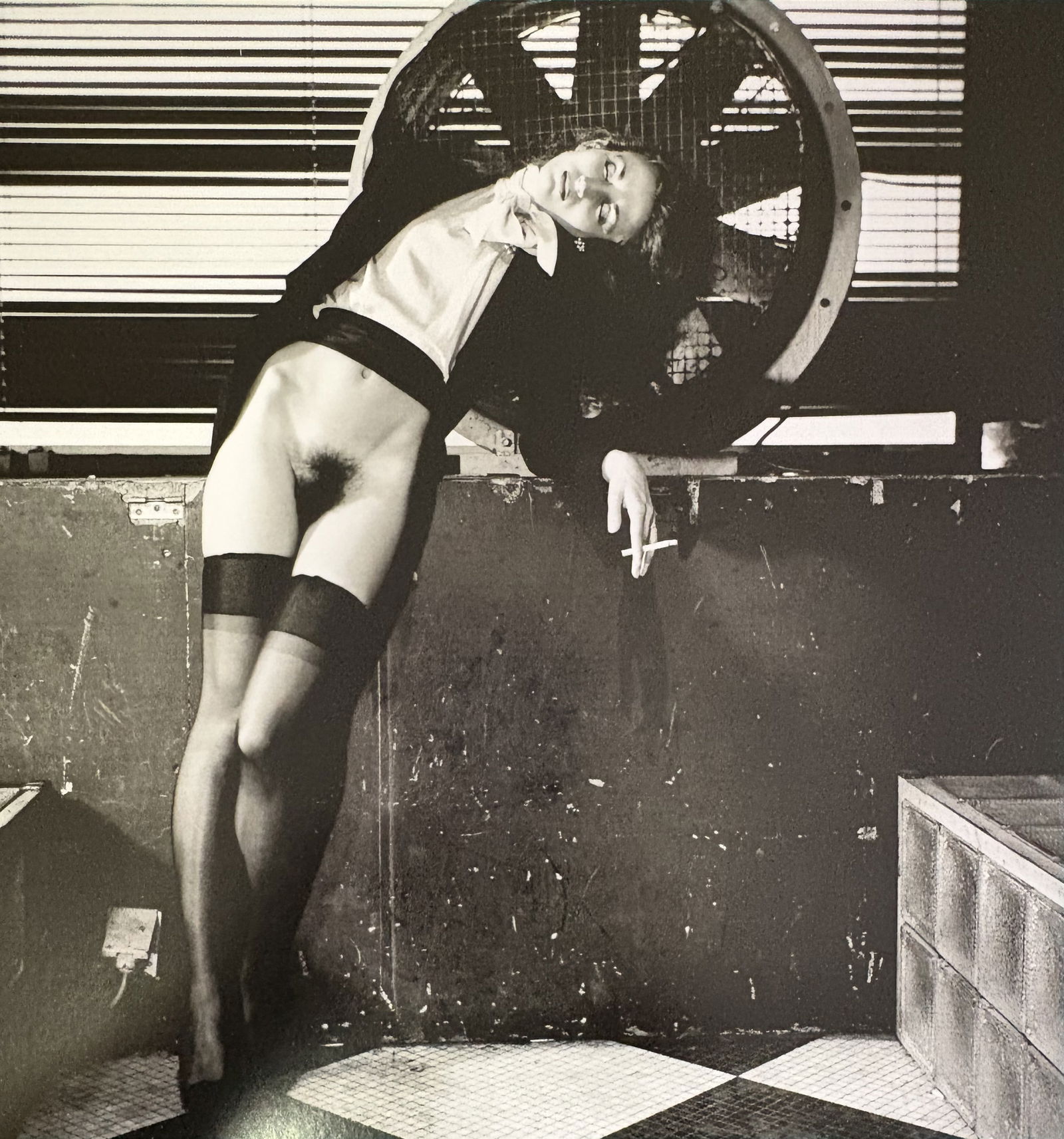 HELMUT NEWTON UNTITLED DUOTONE PRINT (1 of 1)