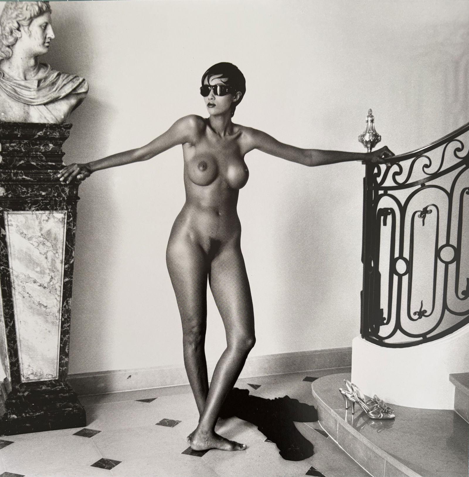 HELMUT NEWTON UNTITLED DUOTONE PRINT (1 of 1)