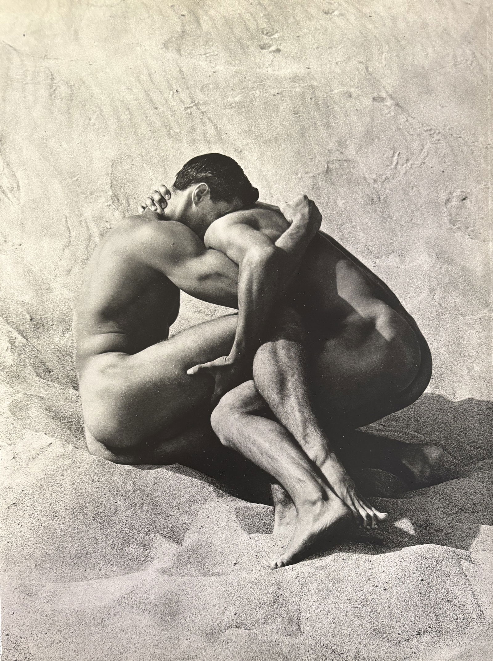 HERB RITTS MALE MODELS PHOTOGRAVURE: Herb Ritts Male Models Photogravure mounted to board measuring at 10.5x14 inches