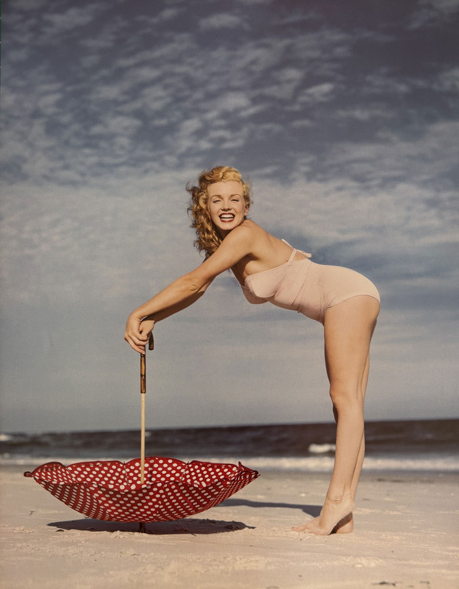 ANDRE D MARILYN MONROE DUOTONE PRINT: Andre D Marilyn Monroe Duotone Print mounted to board measuring at 9.25x11.75 inches