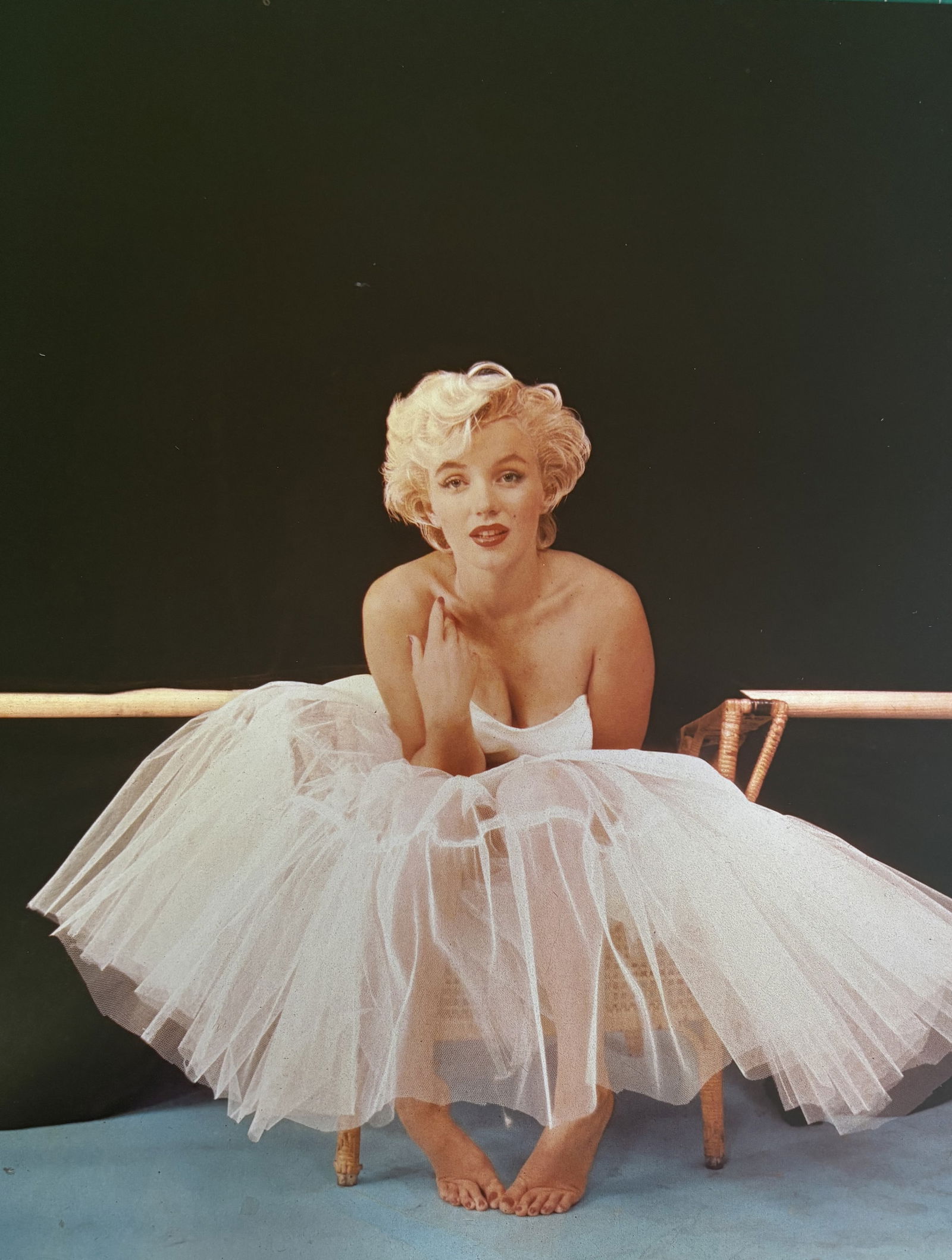 MILTON GREENE MARILYN IN TUTU PHOTOGRAVURE: Milton Greene Marilyn in Tutu Photogravure mounted to board measuring at 9.5x12.25 inches