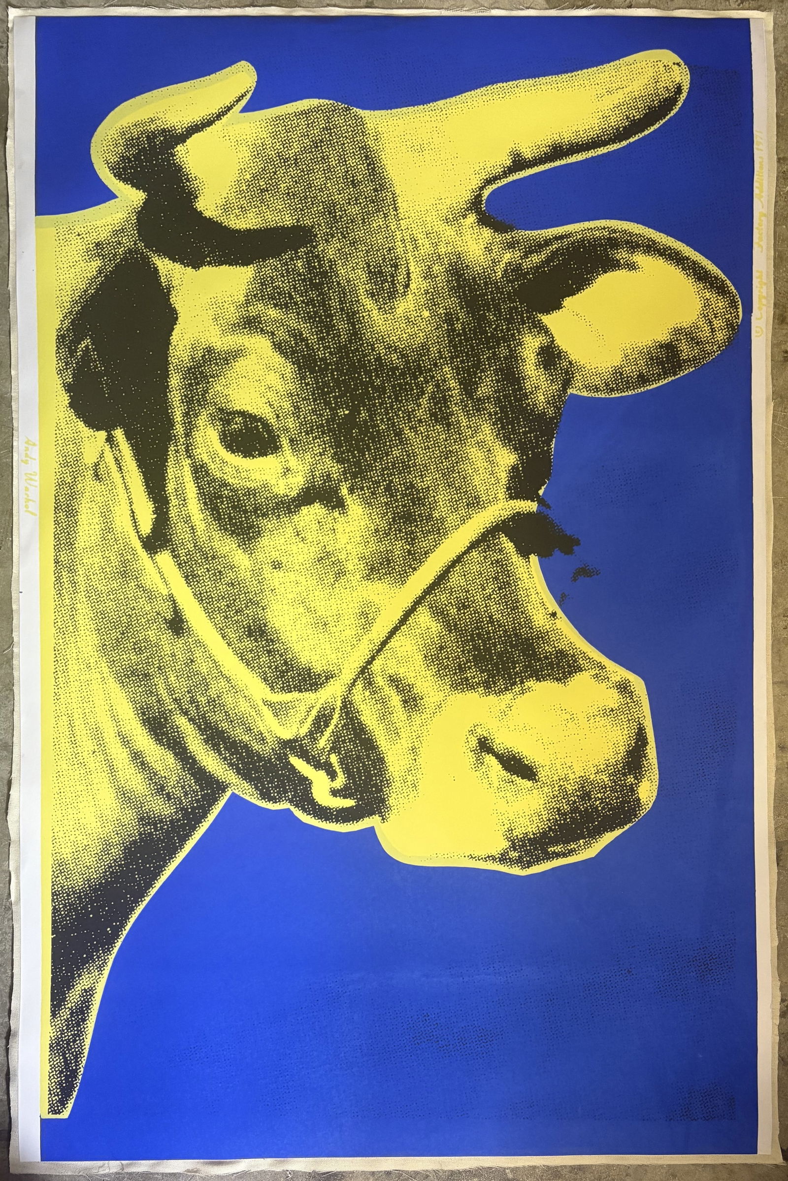ANDY WARHOL COW WALLPAPER PRINT (1 of 3)