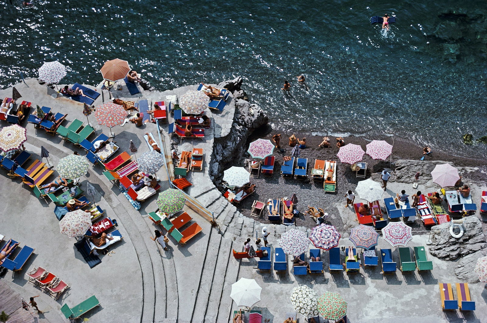 SLIM AARONS POSITANO BEACH PRINT (1 of 1)