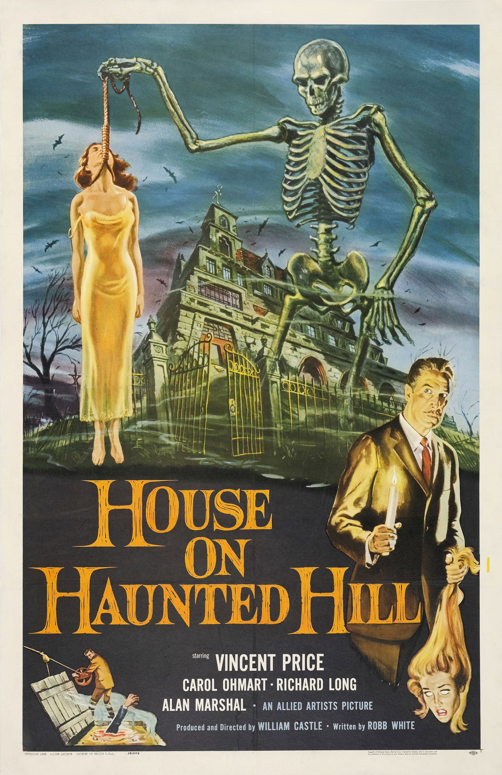 HOUSE ON HAUNTED HILL POSTER (1 of 1)
