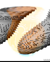 KEITH HARING TERRACOTTA VASE