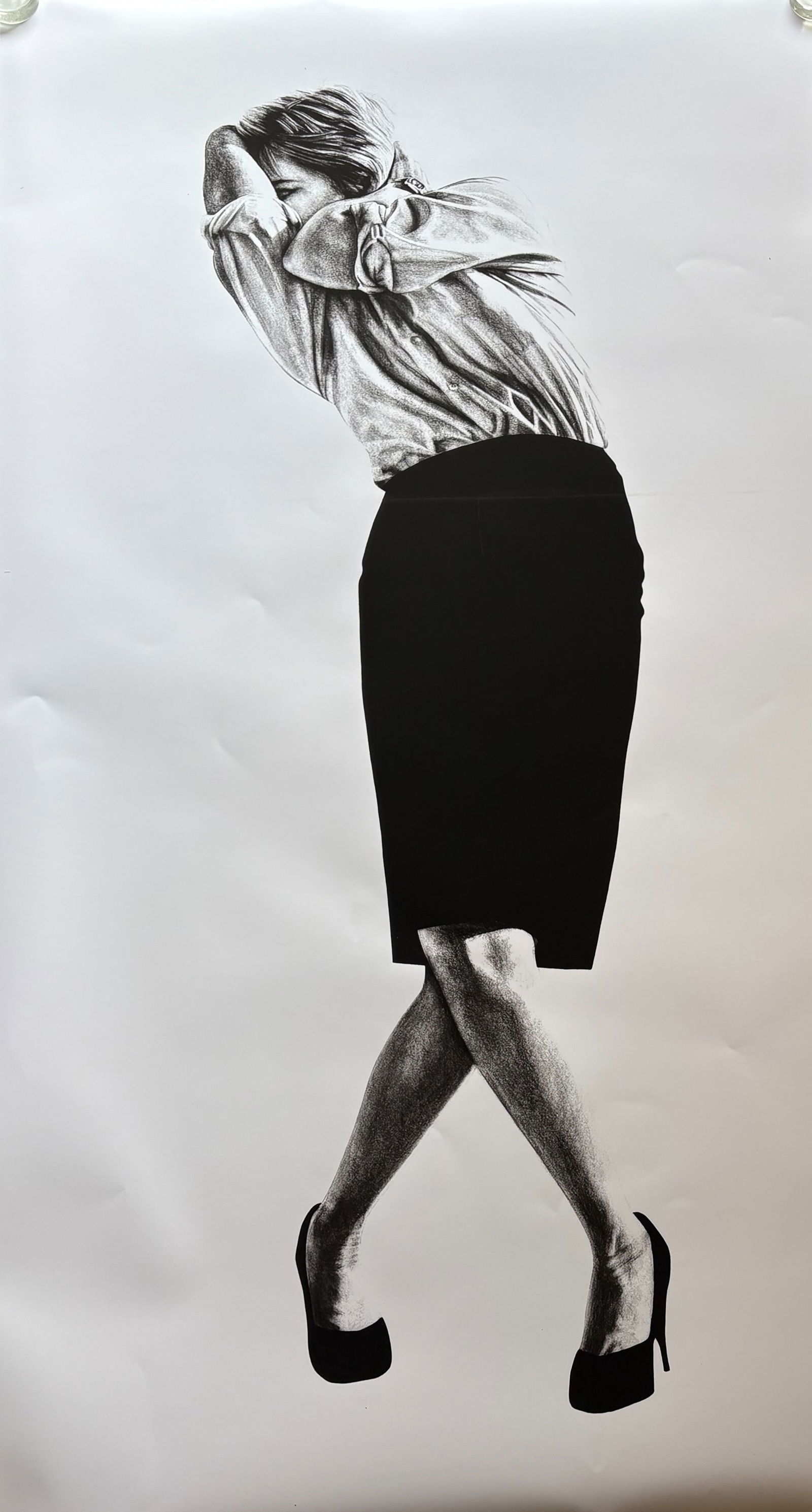 ROBERT LONGO FALLING WOMAN PRINT (1 of 2)