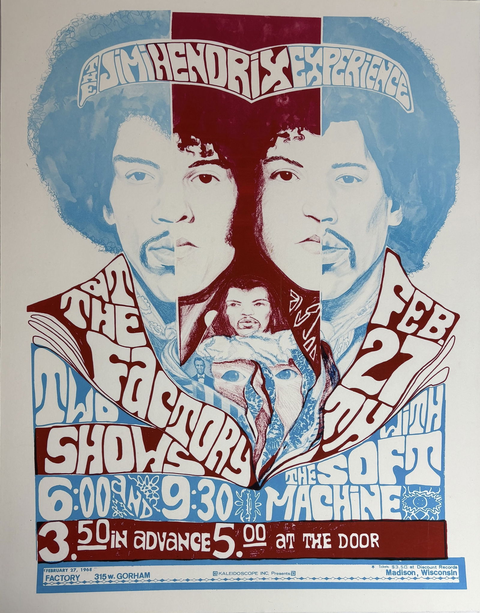 JIMI HENDRIX CONCERT POSTER (1 of 3)
