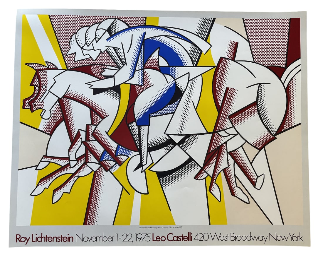 ROY LICHTENSTEIN RED HORSEMAN OFFSET LITHO (1 of 2)