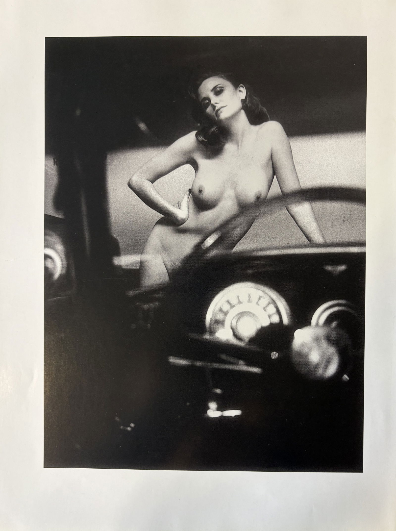 HELMUT NEWTON FEMALE MODEL PHOTO LITHO (1 of 1)