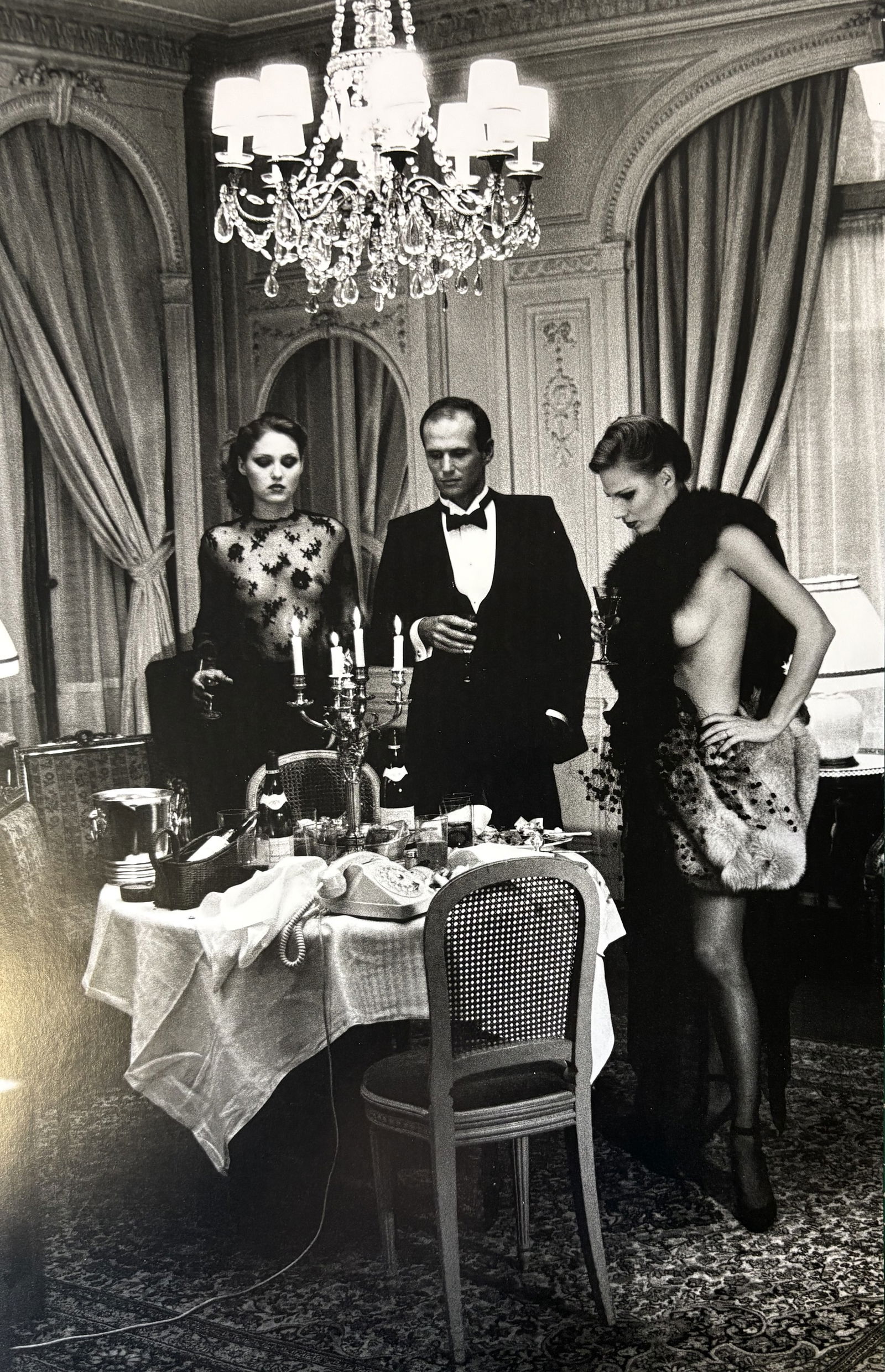 HELMUT NEWTON GUNILLA PARIS DUOTONE PRINT (1 of 1)