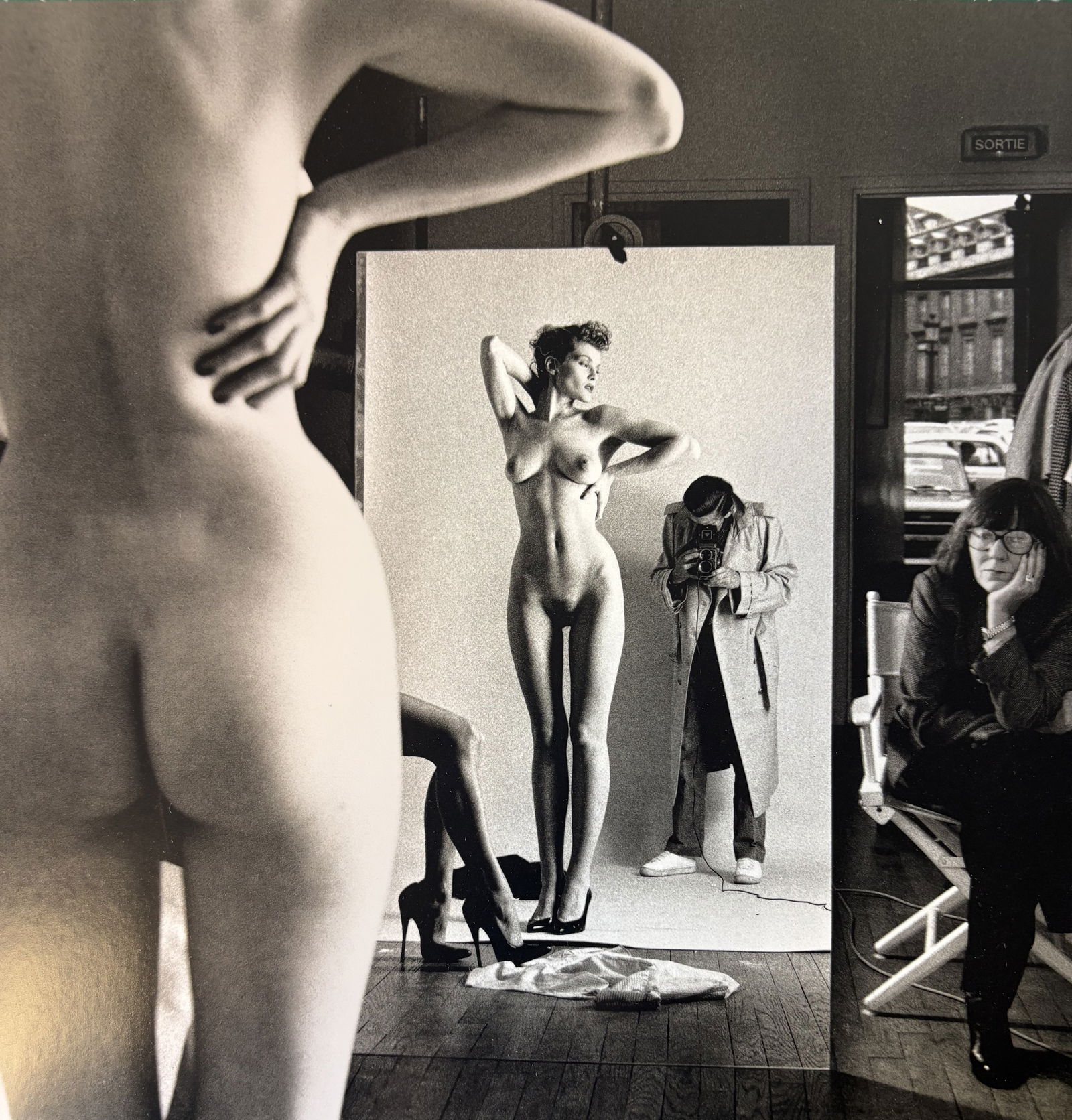 HELMUT NEWTON SELF PORTRAIT WITH MODEL DUOTONE PRINT (1 of 1)