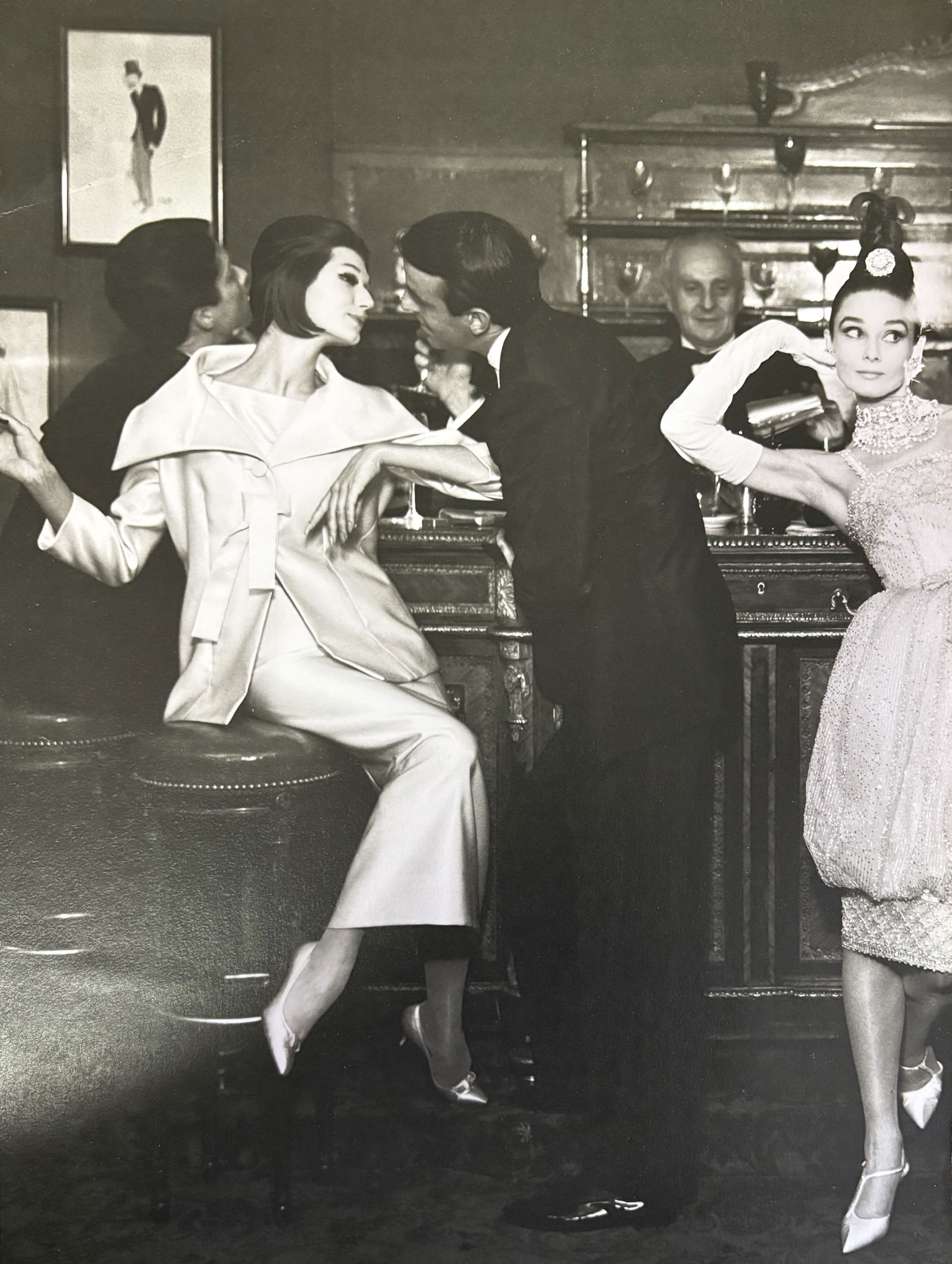 HELMUT NEWTON AUDREY HEPBURN DUOTONE PRINT (1 of 1)