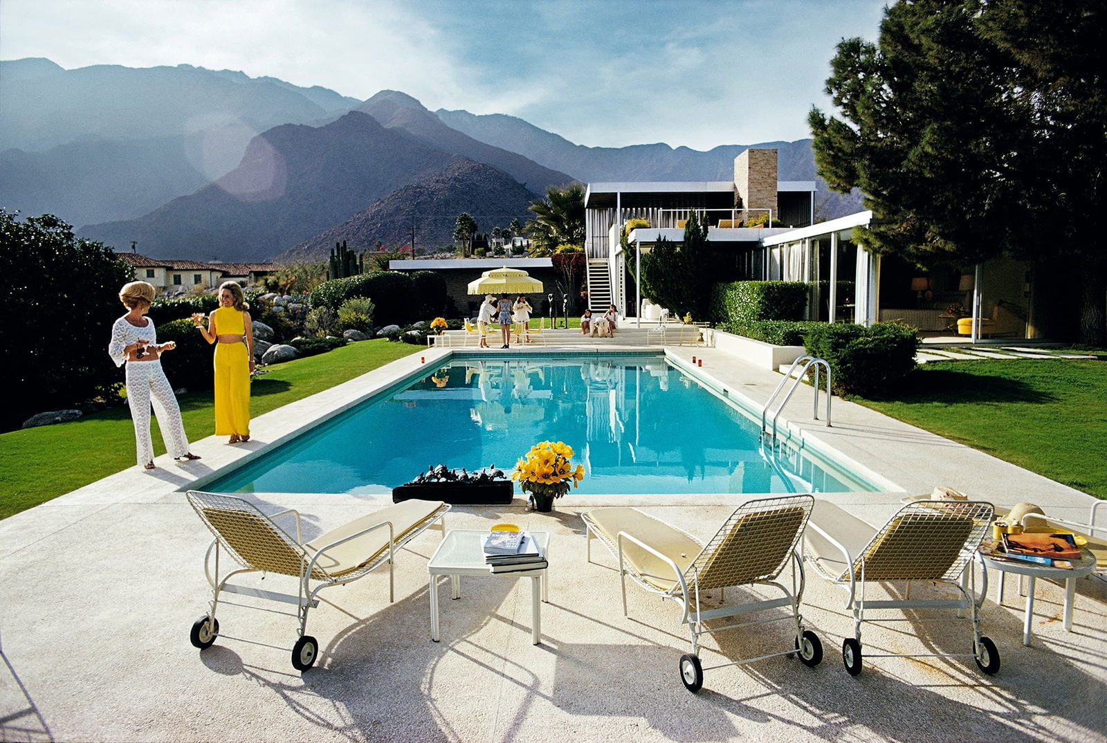 SLIM AARONS PALM SPRINGS POOL PRINT (1 of 1)
