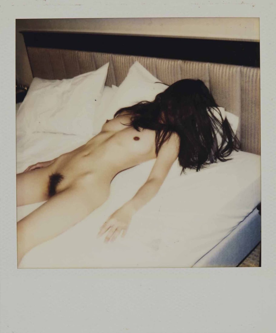NOBUYOSHI ARAKI POLAROID PHOTO PRINT: Nobuyoshi Araki Polaroid Photo Print mounted to board measuring at 4.5x5.5 inches.