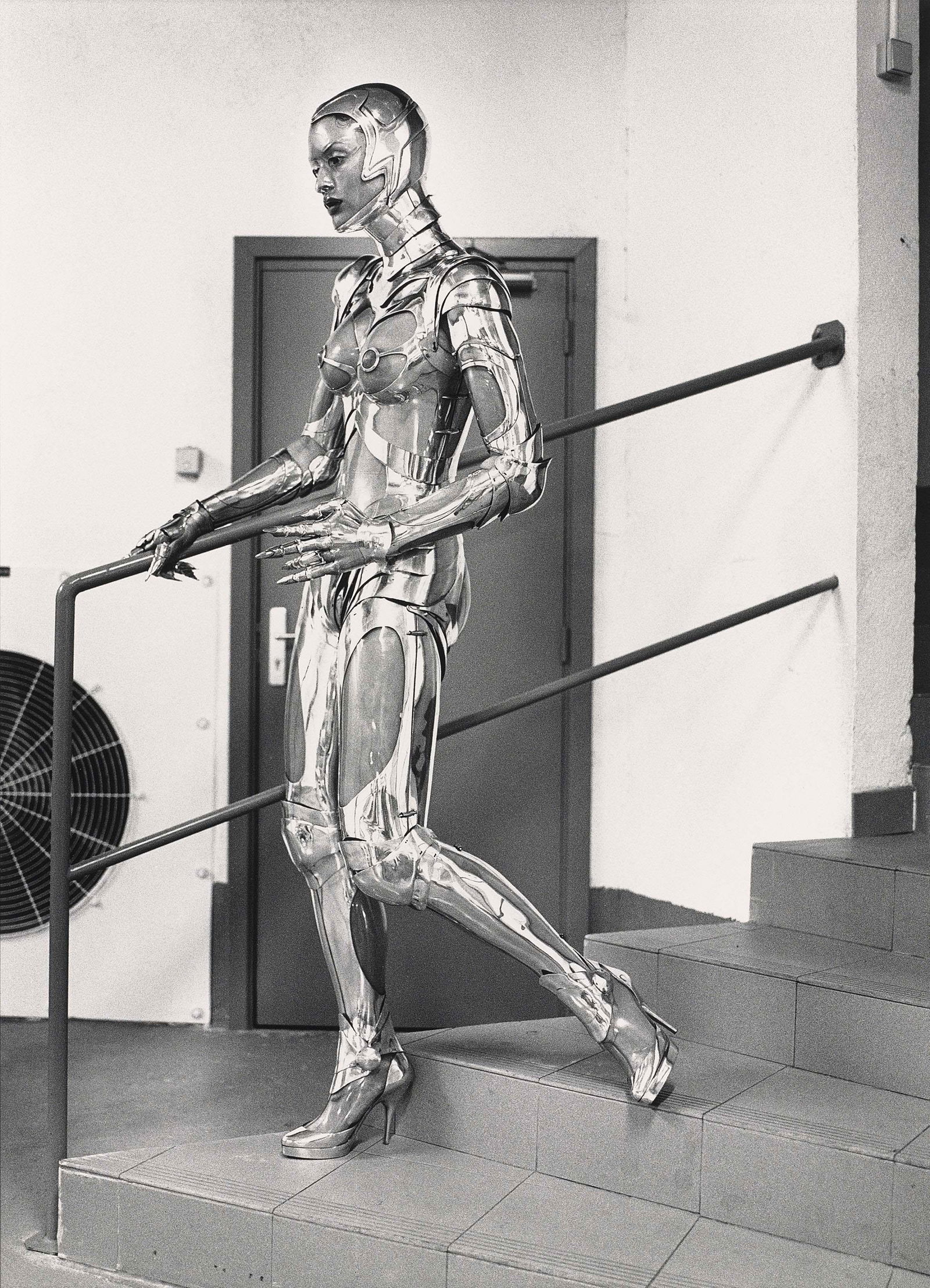 HELMUT NEWTON LE CORPS ROBOT PRINT: Helmut Newton Le Corps Robot Print mounted to board measuring at 12x16 inches.