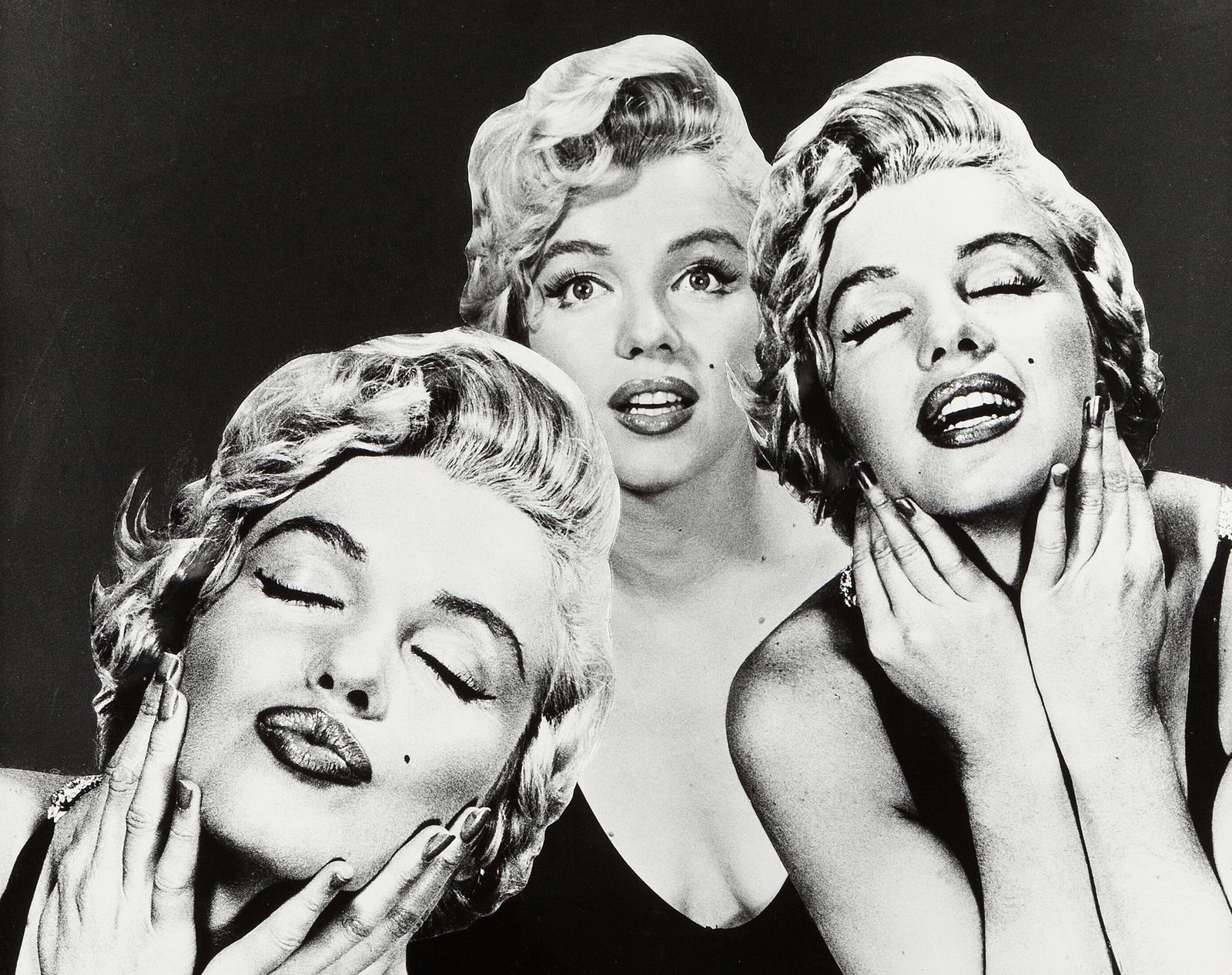 MARILYN MONROE THE TRUE MARILYN PRINT: Marilyn Monroe the True Marilyn Print mounted to board measuring at 11x14 inches.