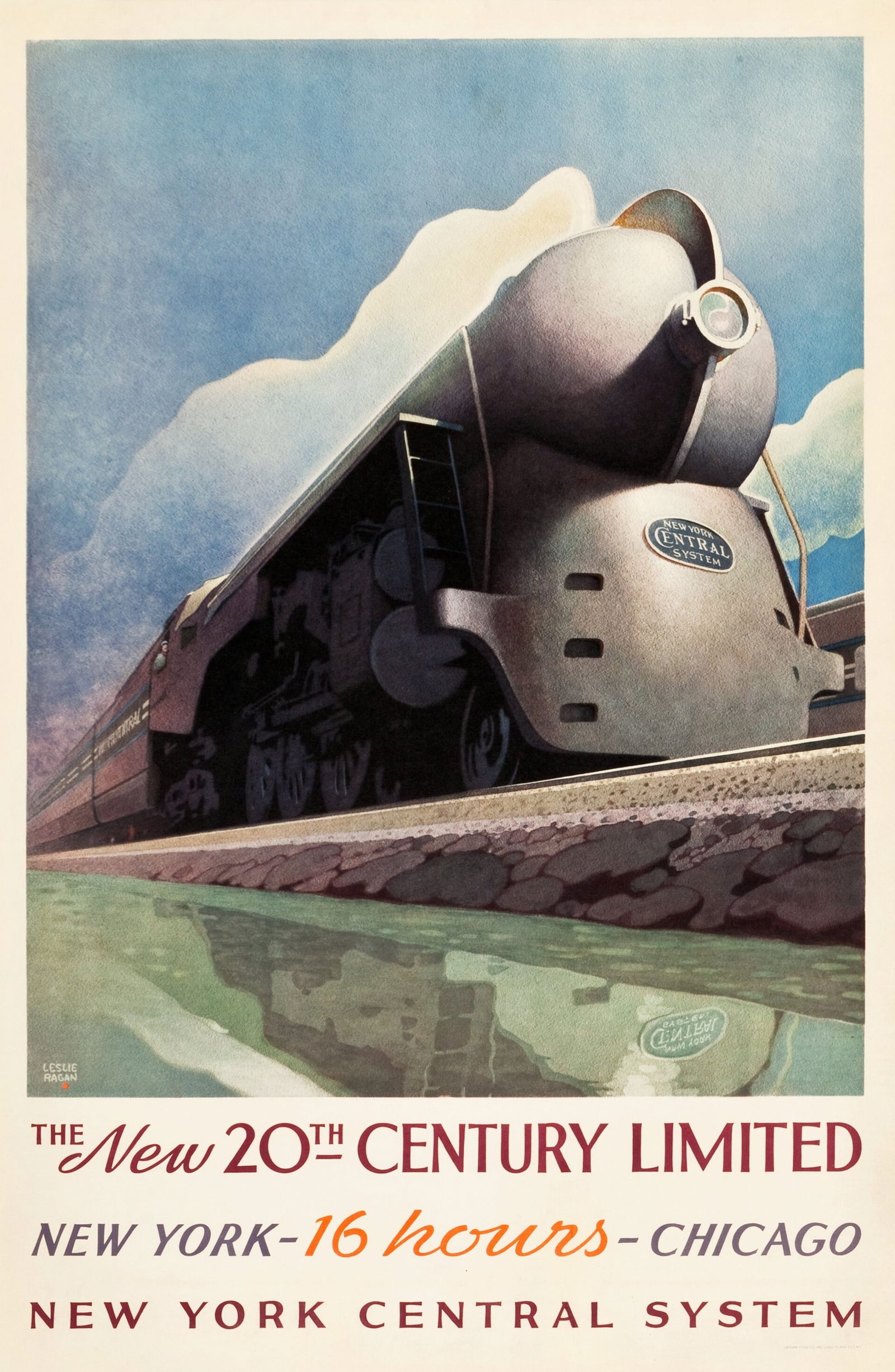 NEW YORK CENTRAL SYSTEM TRAVEL POSTER (1 of 1)