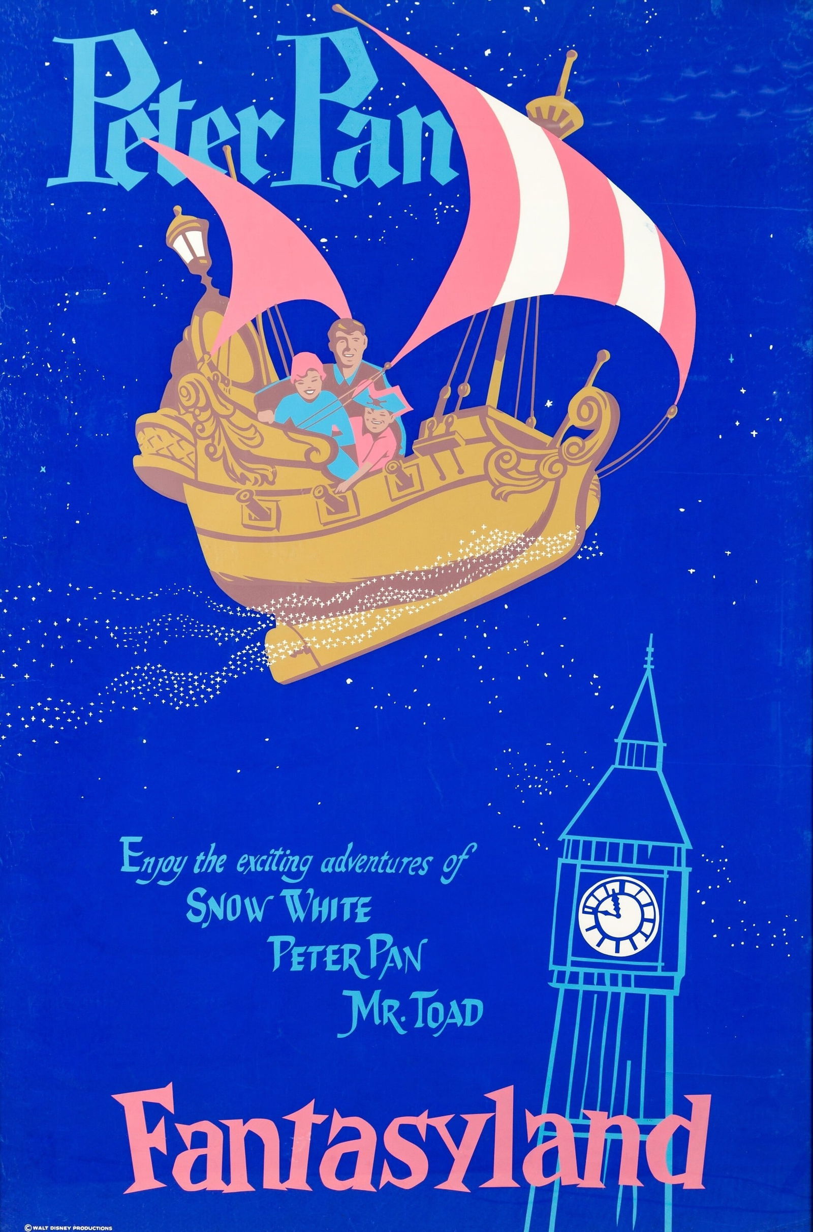 DISNEYLAND PETER PAN POSTER PRINT (1 of 1)