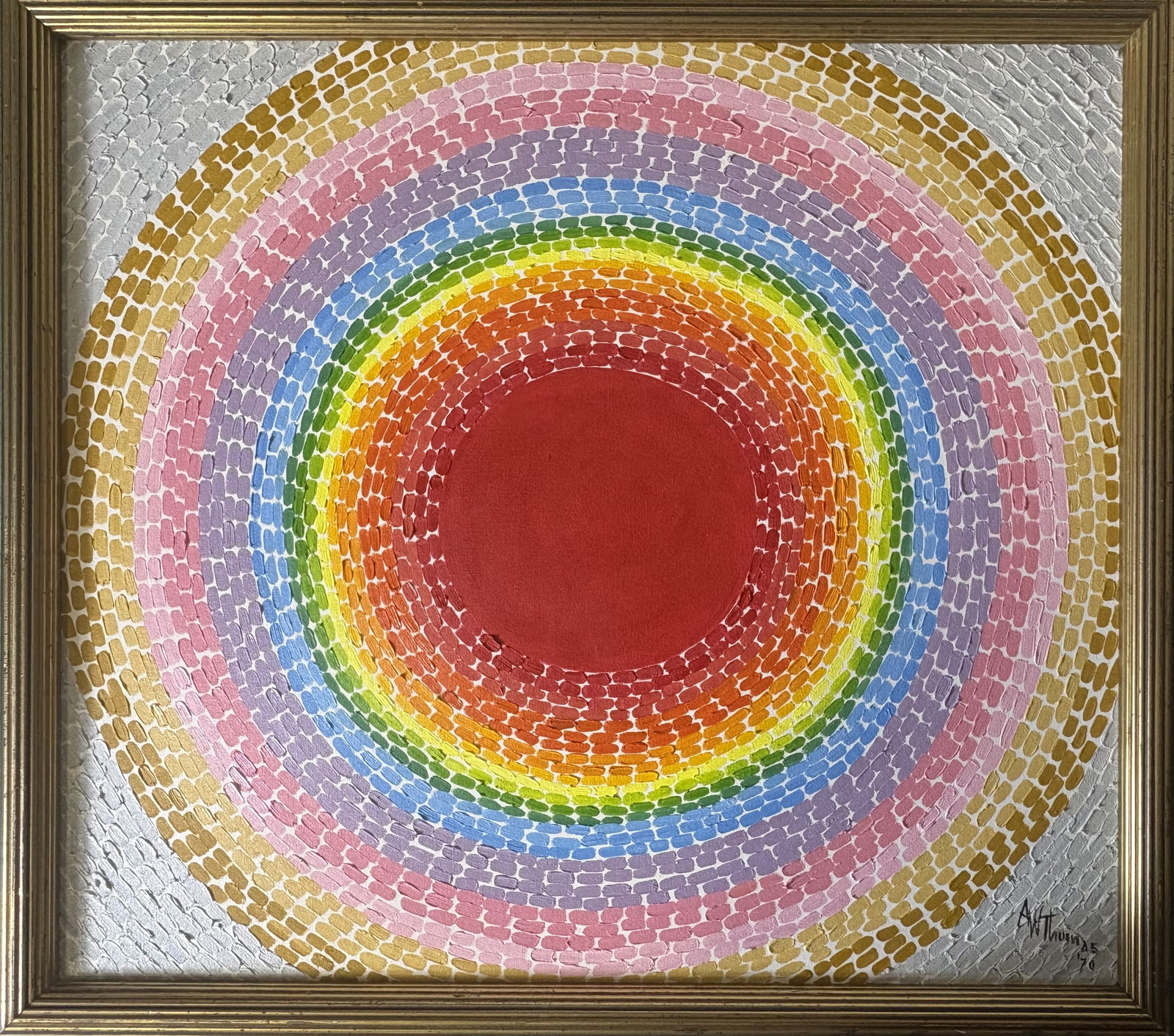 ALMA THOMAS A FANTASTIC SUNSET OIL ON CANVAS (1 of 5)