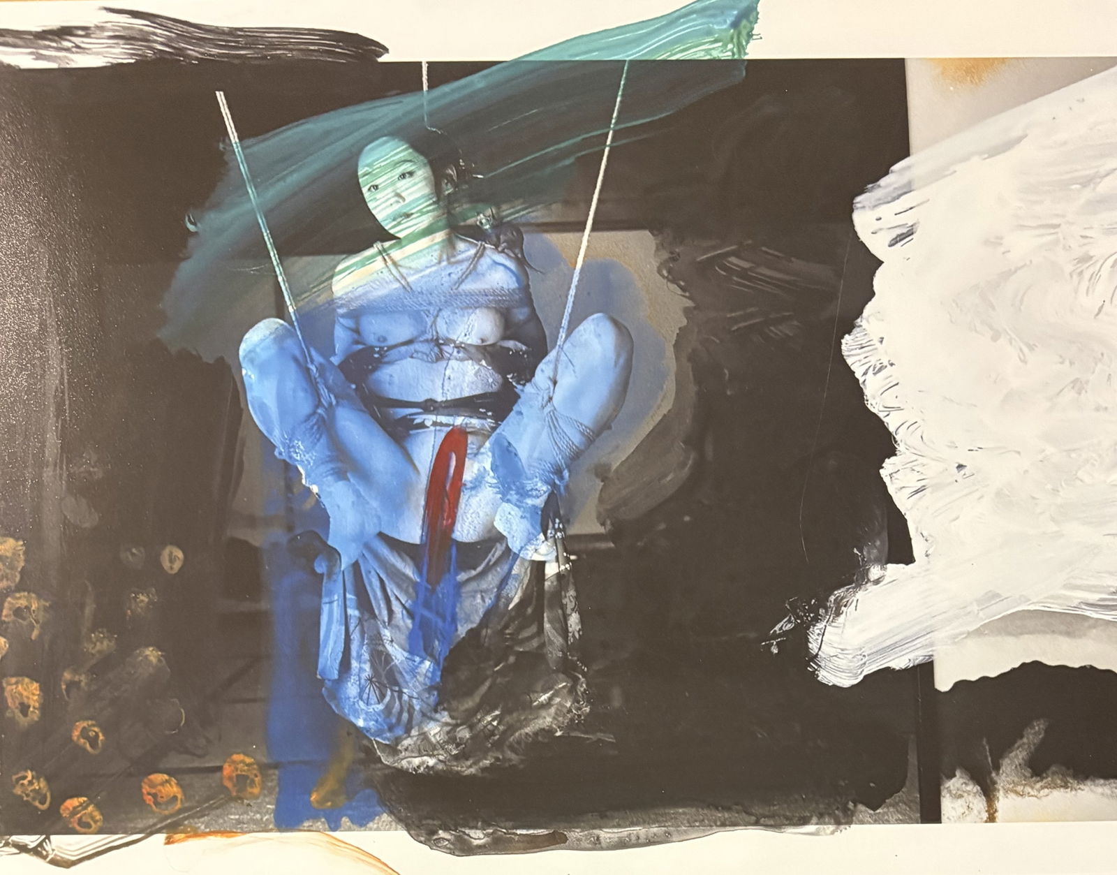 NOBUYOSHI ARAKI UNTITLED PRINT: Nobuyoshi Araki Untitled Print mounted to board measuring at 11x14 inches