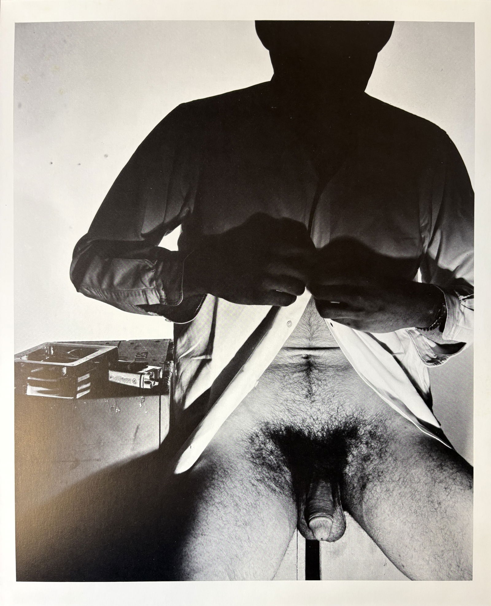 GEORGE PLATT LYNES HALF SHADOW NUDE GRAVURE: George Platt Lynes Half Shadow Nude Gravure mounted to same size board measuring at 9.5x12 inches