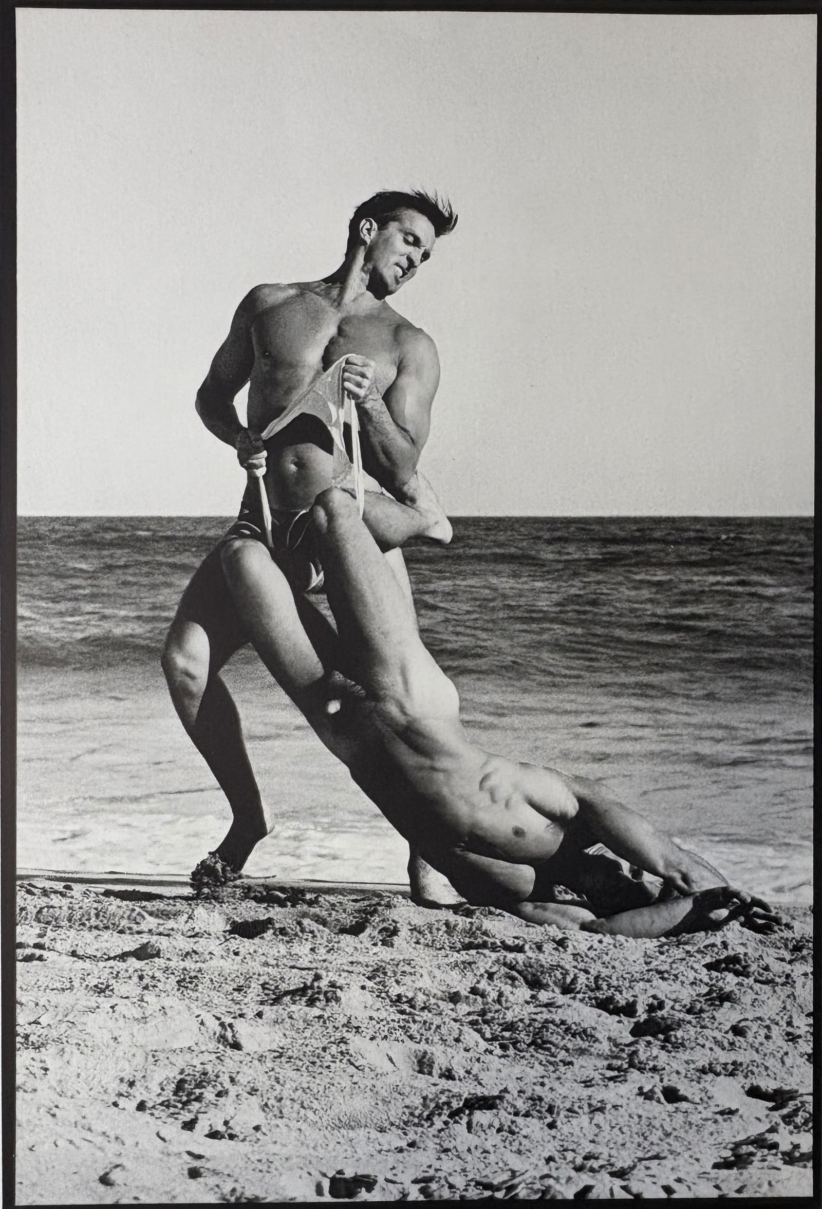 TOM BIANCHI FIRE ISLAND PINES PHOTO LITHO: Tom Bianchi Fire Island Pines Photo Litho mounted to same size board measuring at 9.5x11.25 inches