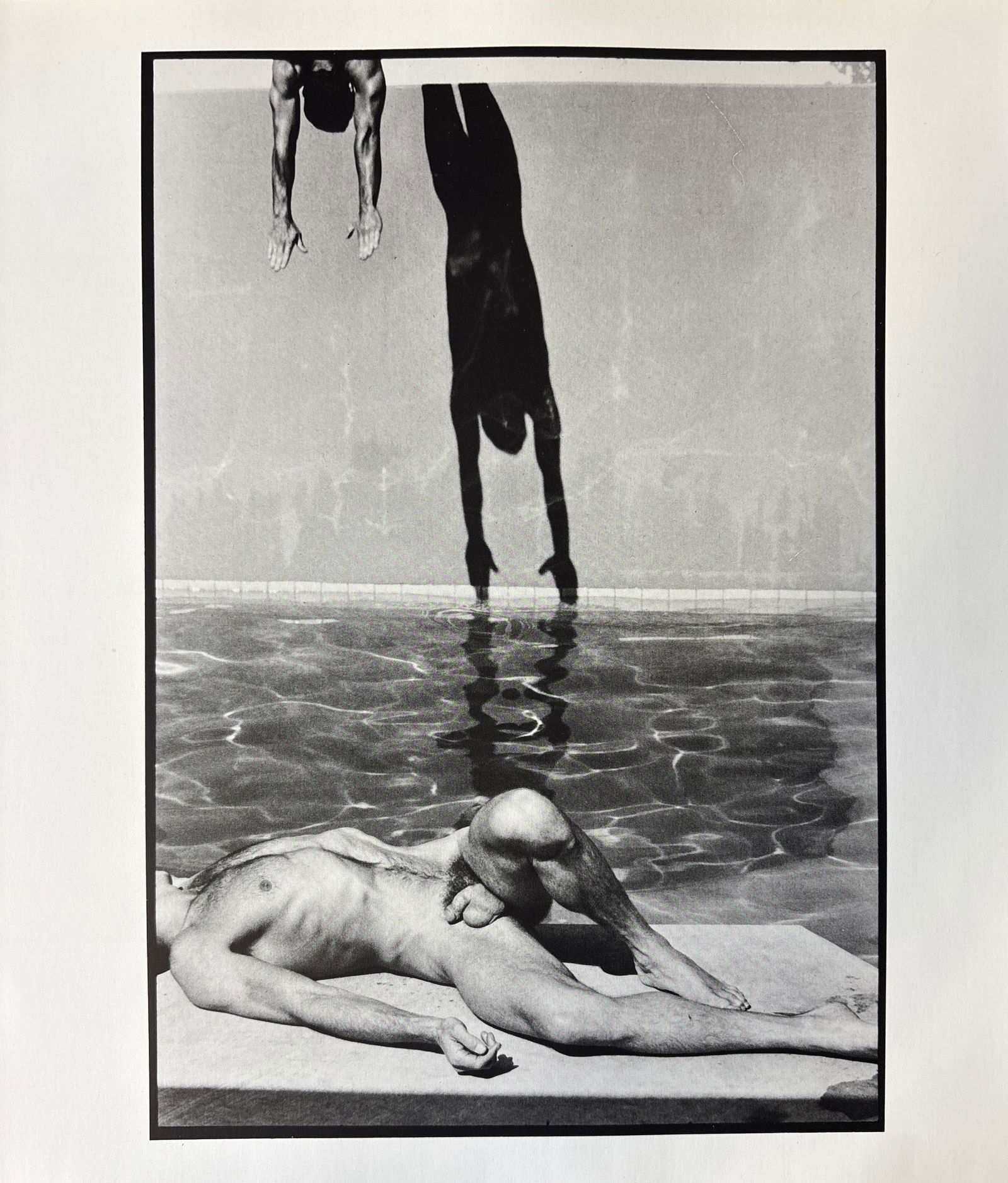 TOM BIANCHI SHADOW PHOTO LITHO: Tom Bianchi Shadow Photo litho mounted to same size board measuring at 9.5x11.25 inches