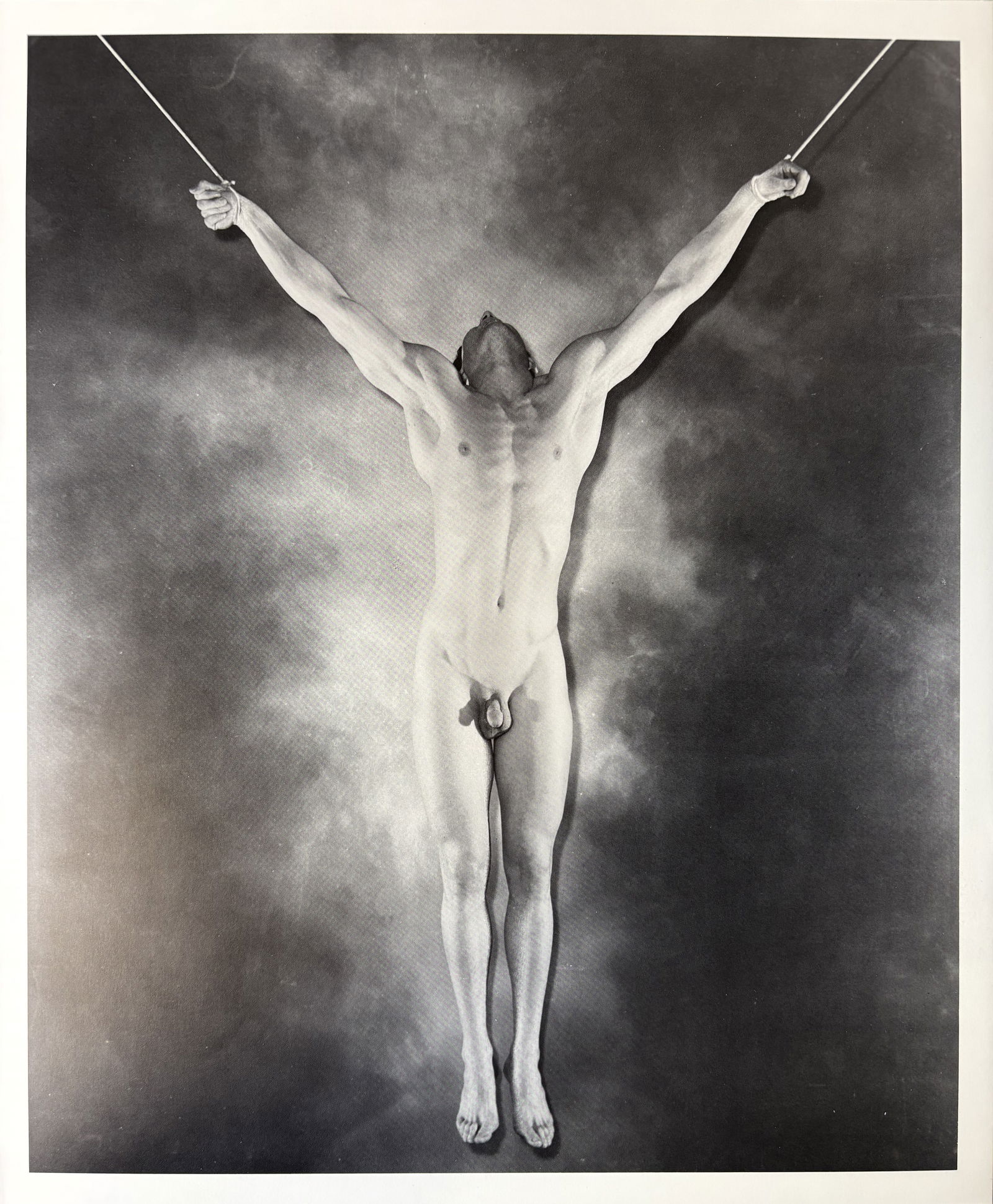 GEORGE PLATT LYNES CRUCIFIXION GRAVURE: George Platt Lynes Crucifixion Gravure mounted to same size board measuring at 9.75x12.25 inches