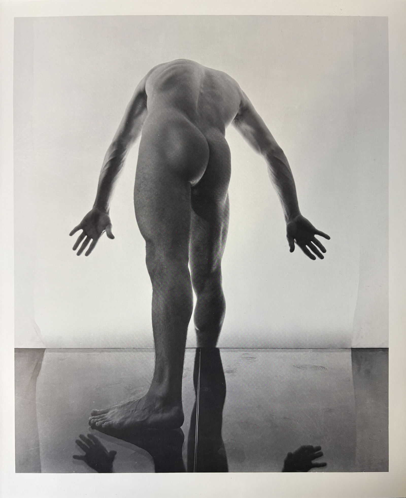 GEORGE PLATT LYNES MALE NUDE GRAVURE: George Platt Lynes Male Nude Gravure mounted to same size board measuring at 9.75x12.25 inches