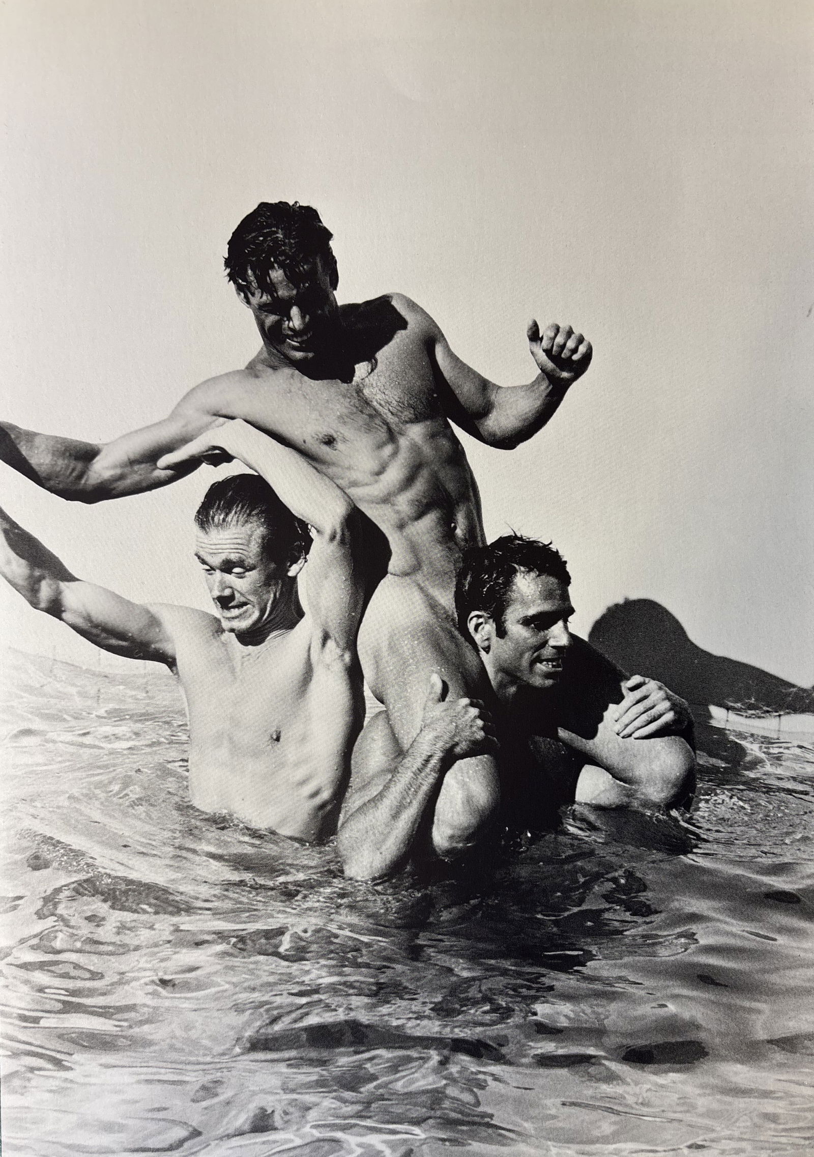 TOM BIANCHI UNTITLED LITHO: Tom Bianchi Untitled Litho mounted to same size board measuring at 7.75x11.25 inches