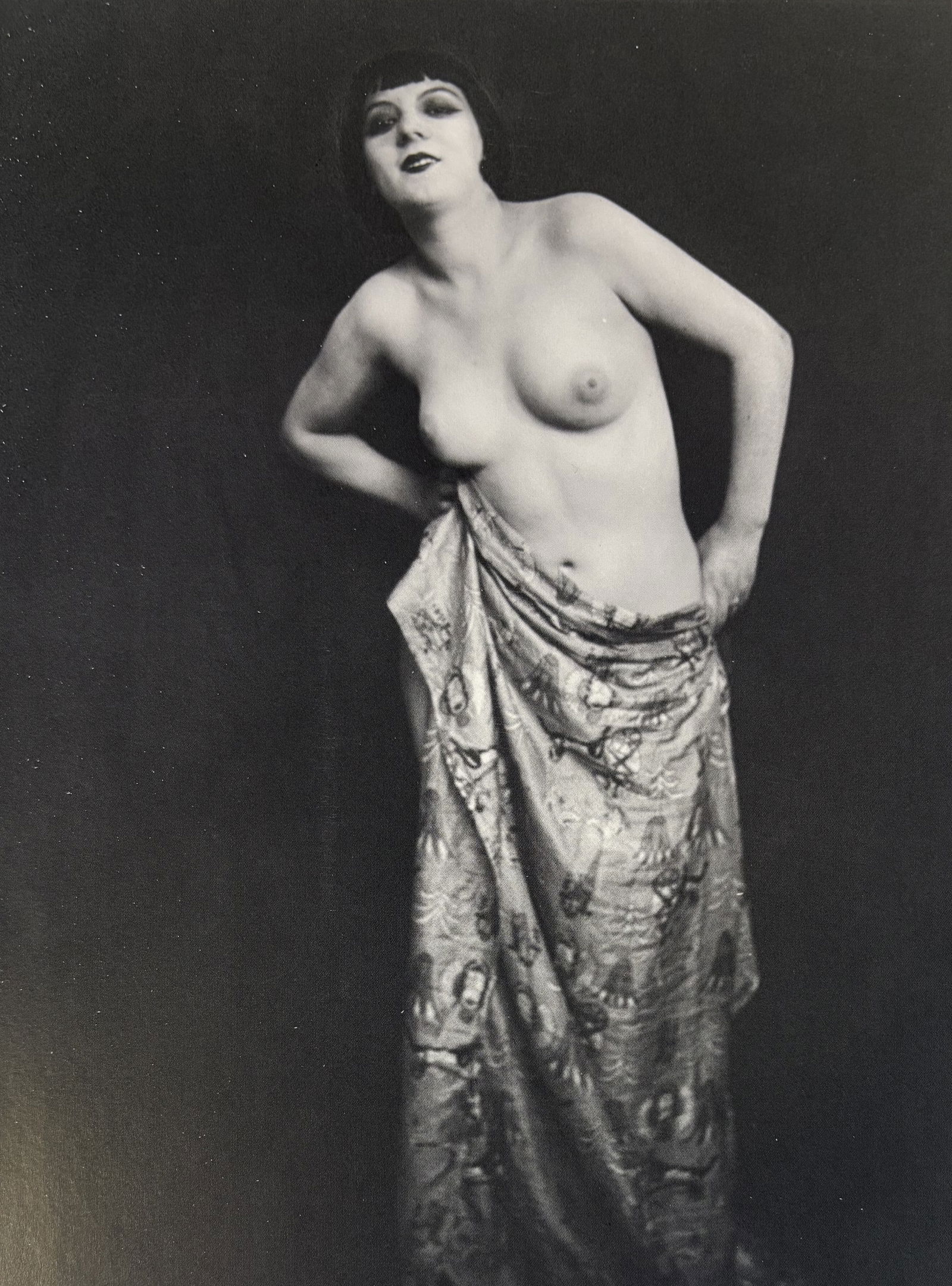 MAN RAY KIKI DE MONTPARNASSE PHOTO LITHO: Man Ray Kiki de Montparnasse photo Litho mounted to same size board measuring at 6.25x8 inches