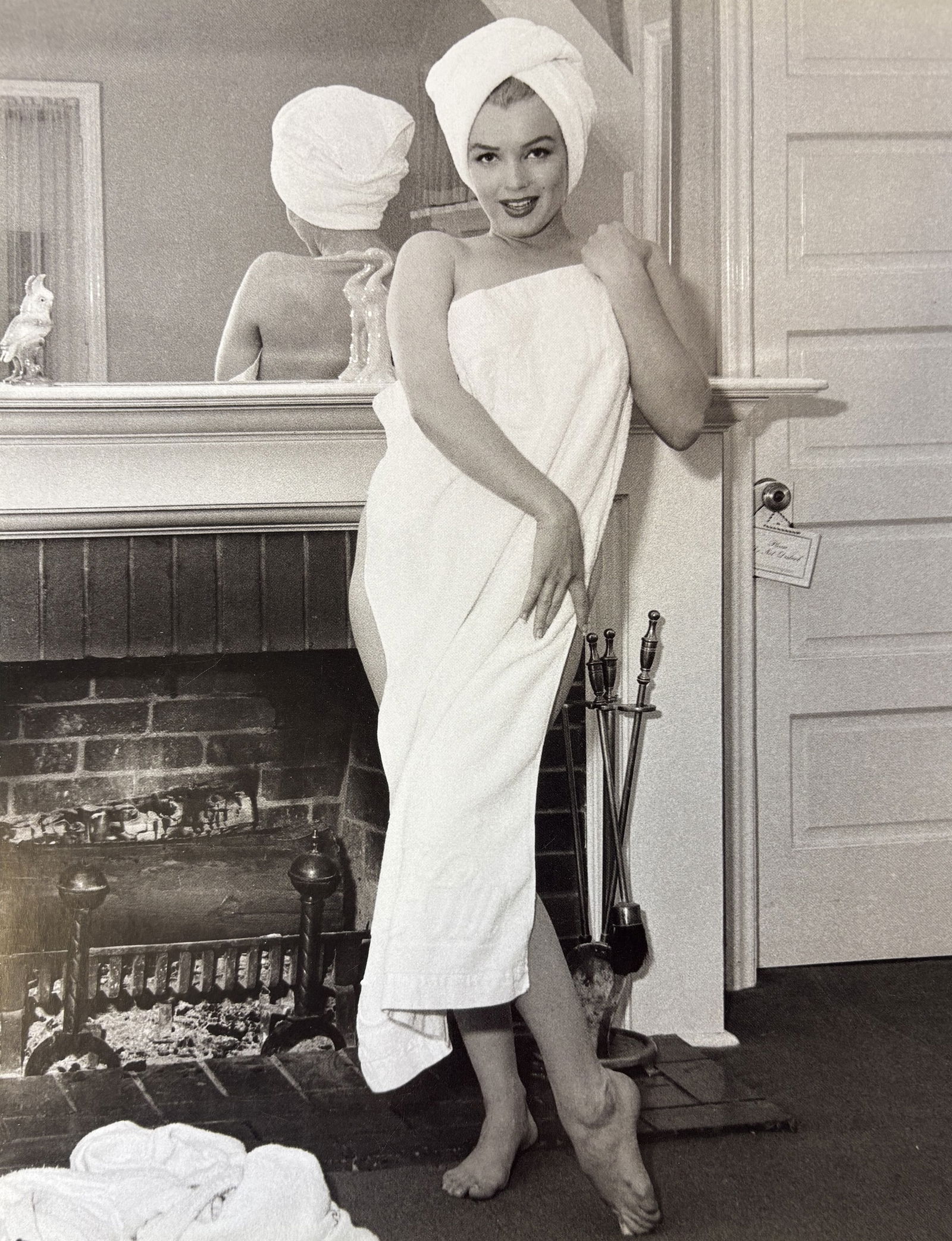 ANDRE DE DIENES MARILYN MONROE PHOTO LITHO: Andre De Dienes Marilyn Monroe Photo Litho mounted to same size board measuring at 9x12 inches