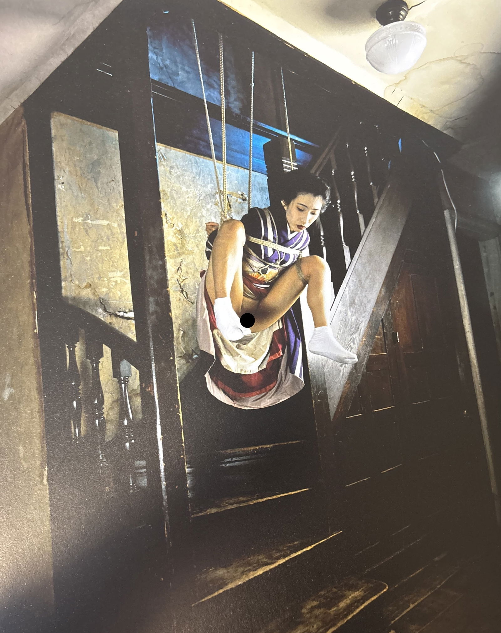 NOBUYOSHI ARAKI NUDE WOMAN PHOTO LITHO: Nobuyoshi Araki Nude Woman Photo Litho mounted to same size board measuring at 9x12 inches