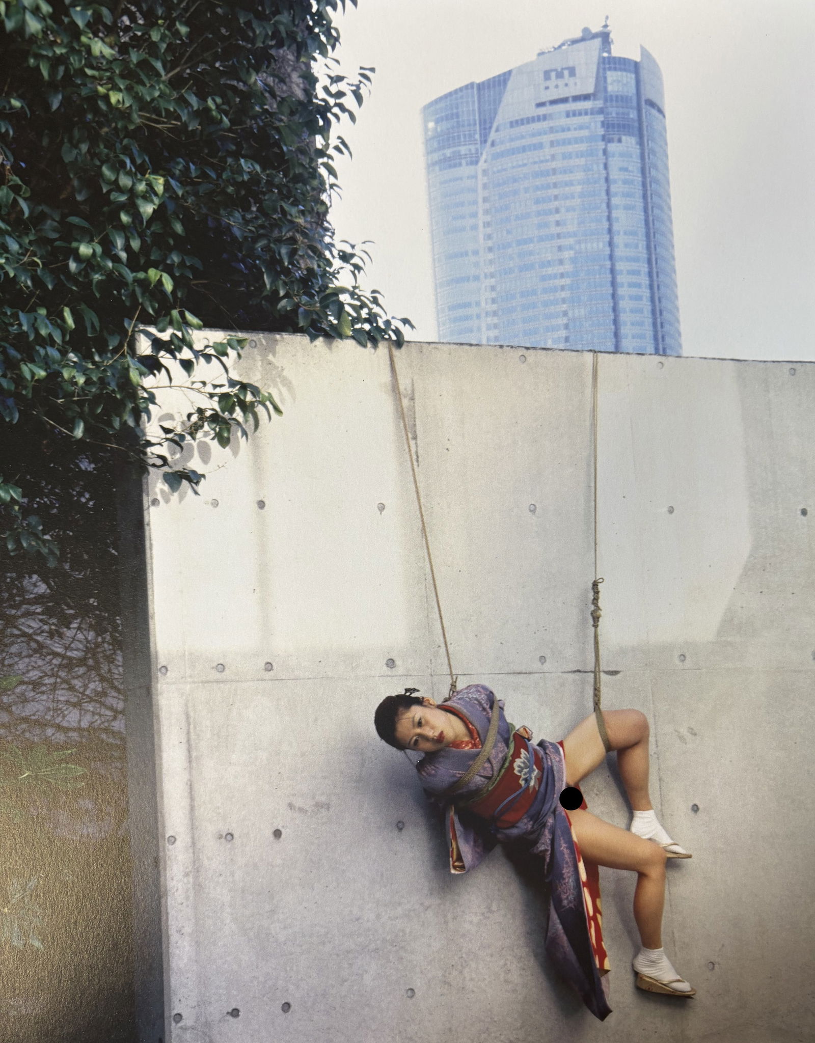 NOBUYOSHI ARAKI NUDE WOMAN PHOTO LITHO: Nobuyoshi Araki nude Woman Photo Litho mounted to same size board measuring at 9.5x12 inches