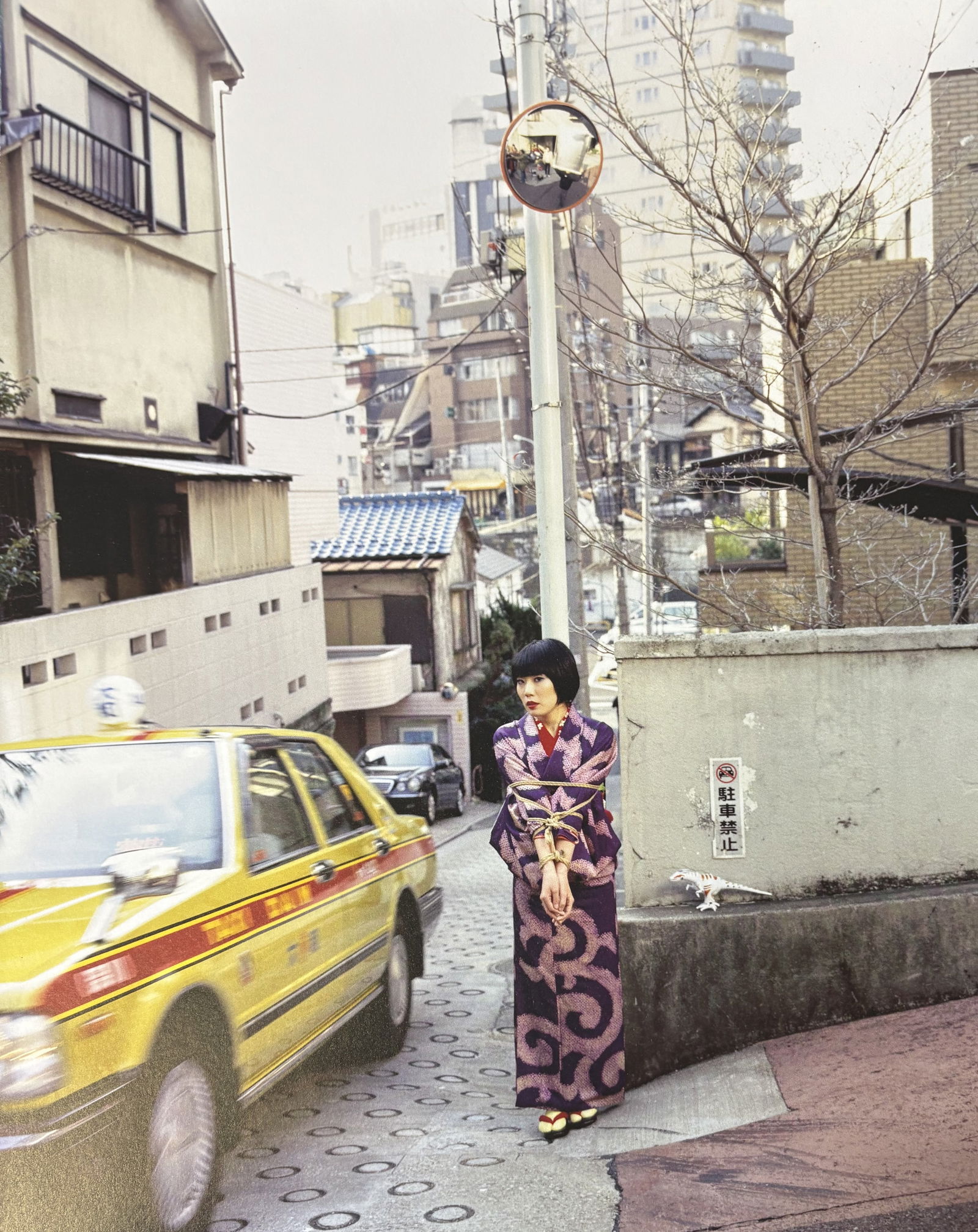 NOBUYOSHI ARAKI NUDE WOMAN PHOTO LITHO: Nobuyoshi Araki nude woman photo litho mounted to same size board measuring at 9.5x12 inches