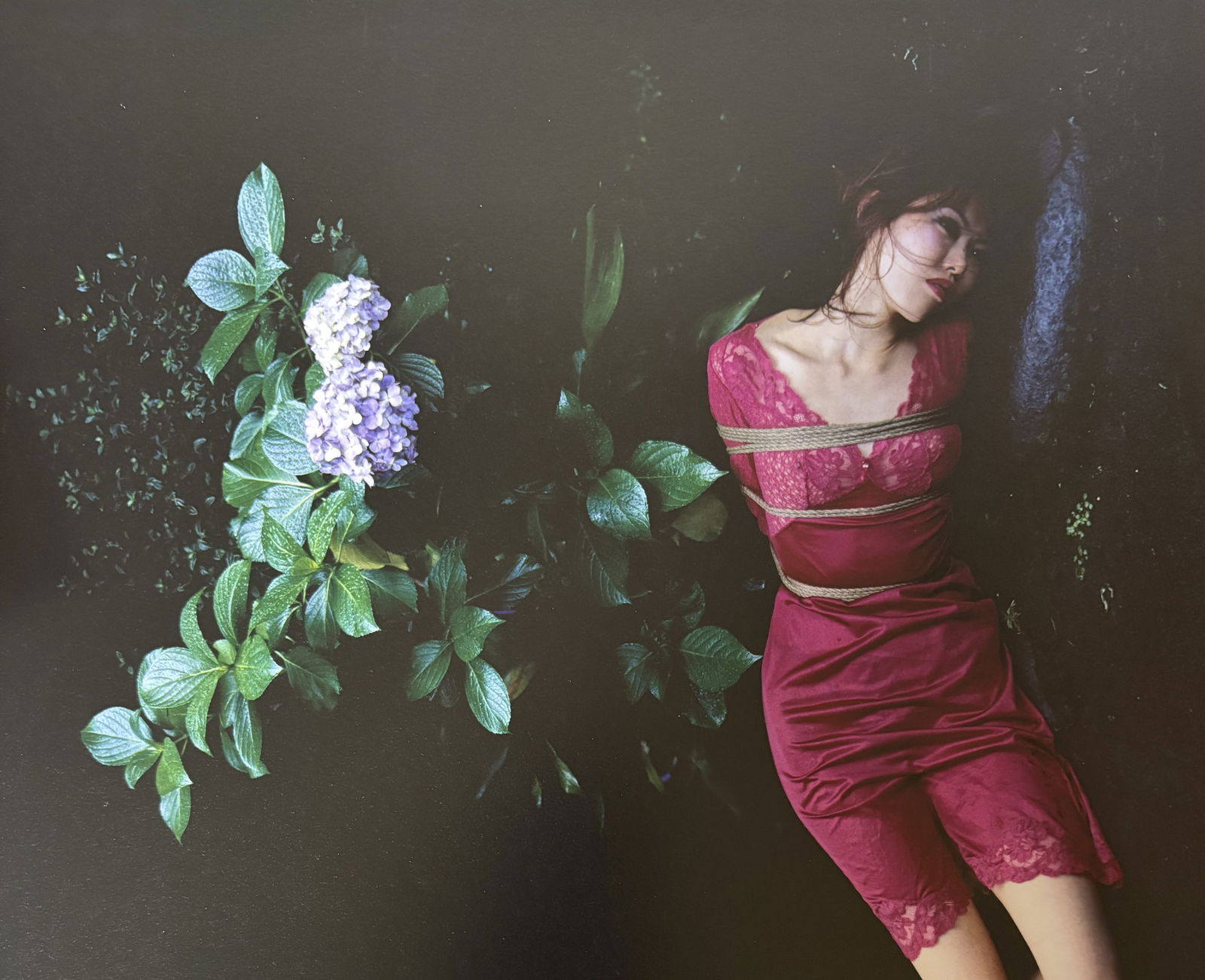 NOBUYOSHI ARAKI NUDE WOMAN PHOTO LITHO: Nobuyoshi Araki Nude Woman Photo Litho mounted to same size board measuring at 9.5x12 inches