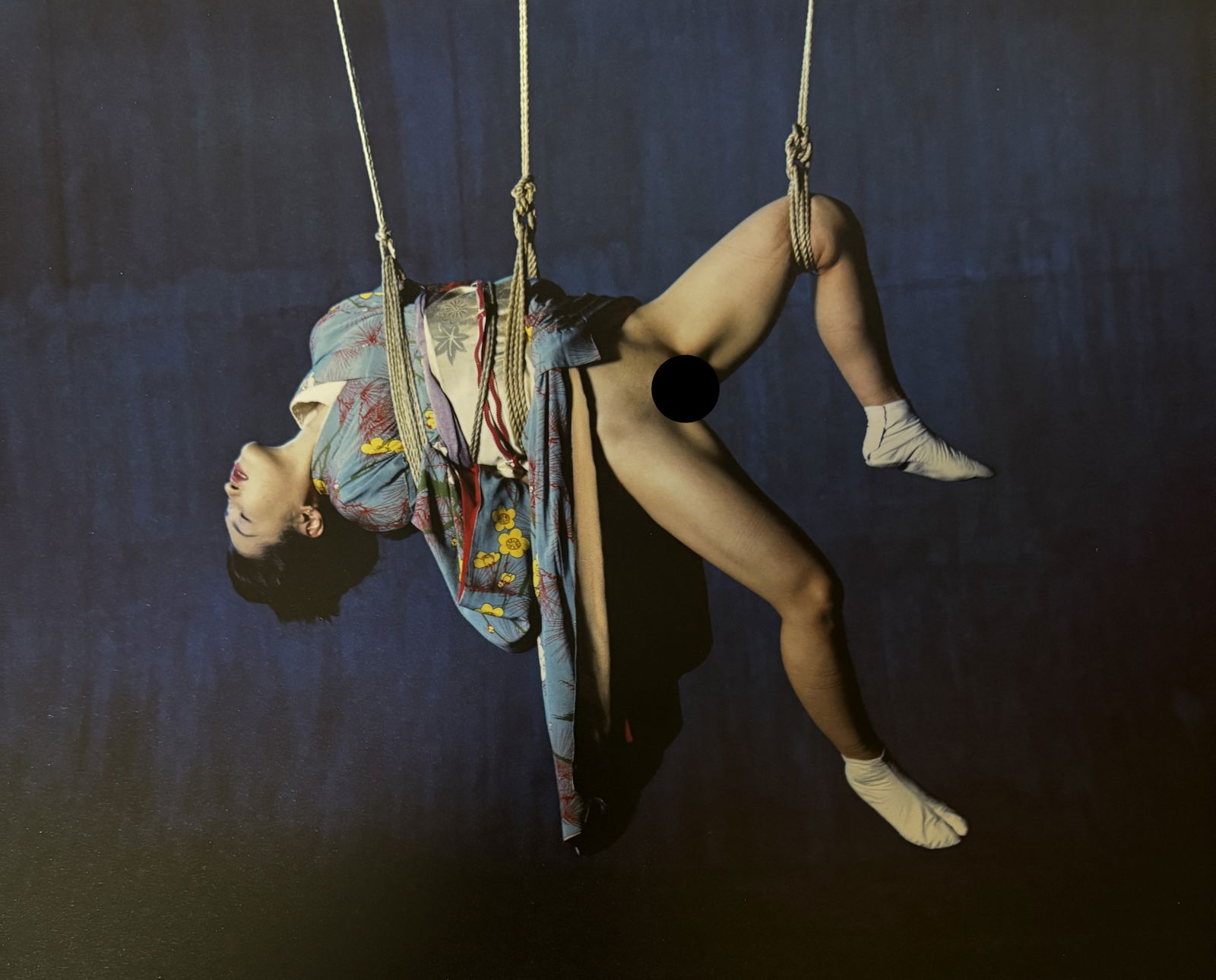 NOBUYOSHI ARAKI NUDE WOMAN PHOTO LITHO: Nobuyoshi Araki Nude Woman Photo Litho mounted to same size board measuring at 9.5x12 inches