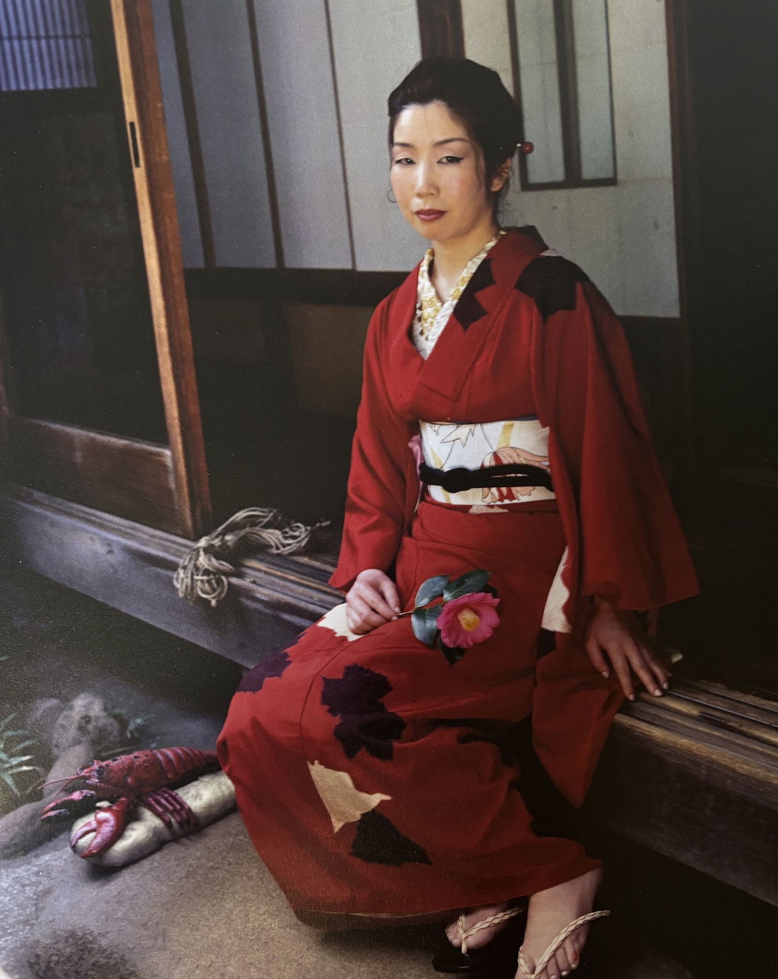 NOBUYOSHI ARAKI NUDE WOMAN PHOTO LITHO: Nobuyoshi Araki Nude Woman Photo Litho mounted to same size board measuring at 9.5x12 inches