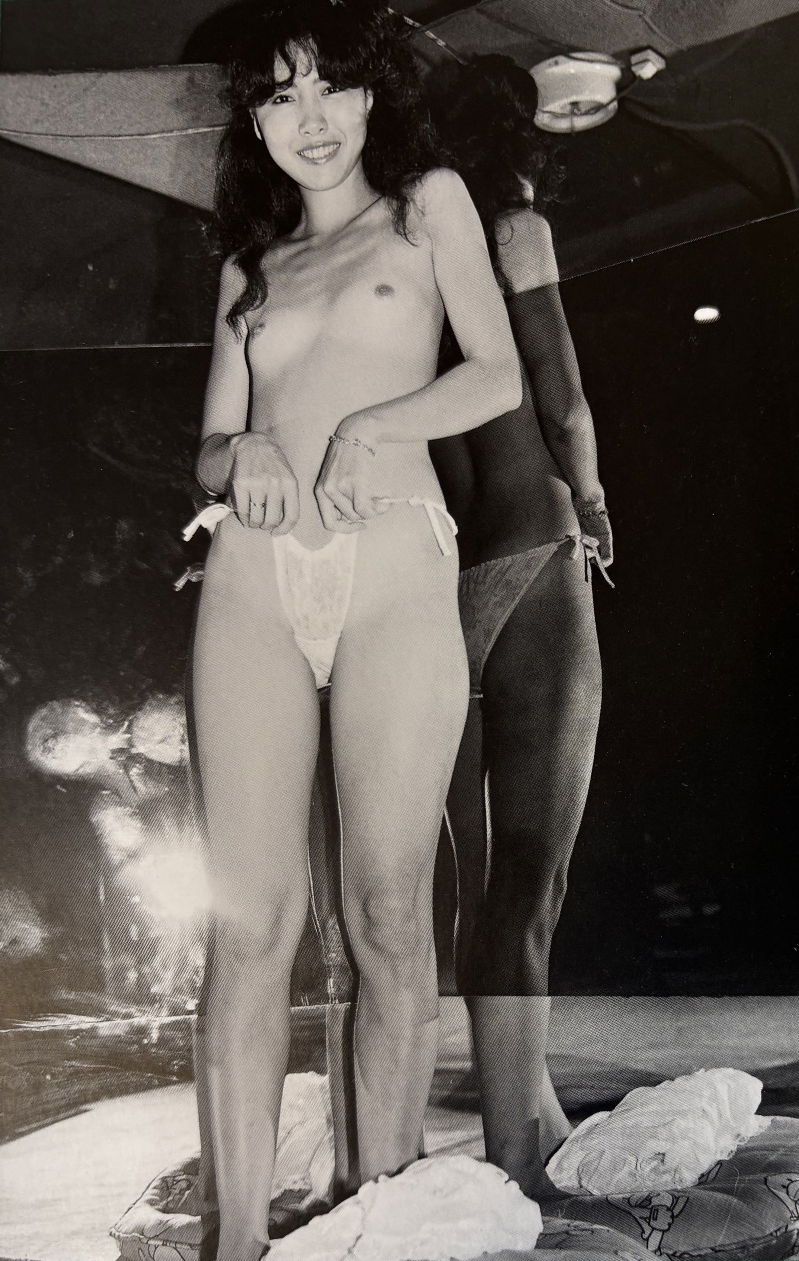 NOBUYOSHI ARAKI NUDE WOMAN PHOTO LITHO: Nobuyoshi Araki Nude Woman Photo Litho mounted to same size board measuring at 4.5x7.5 inches