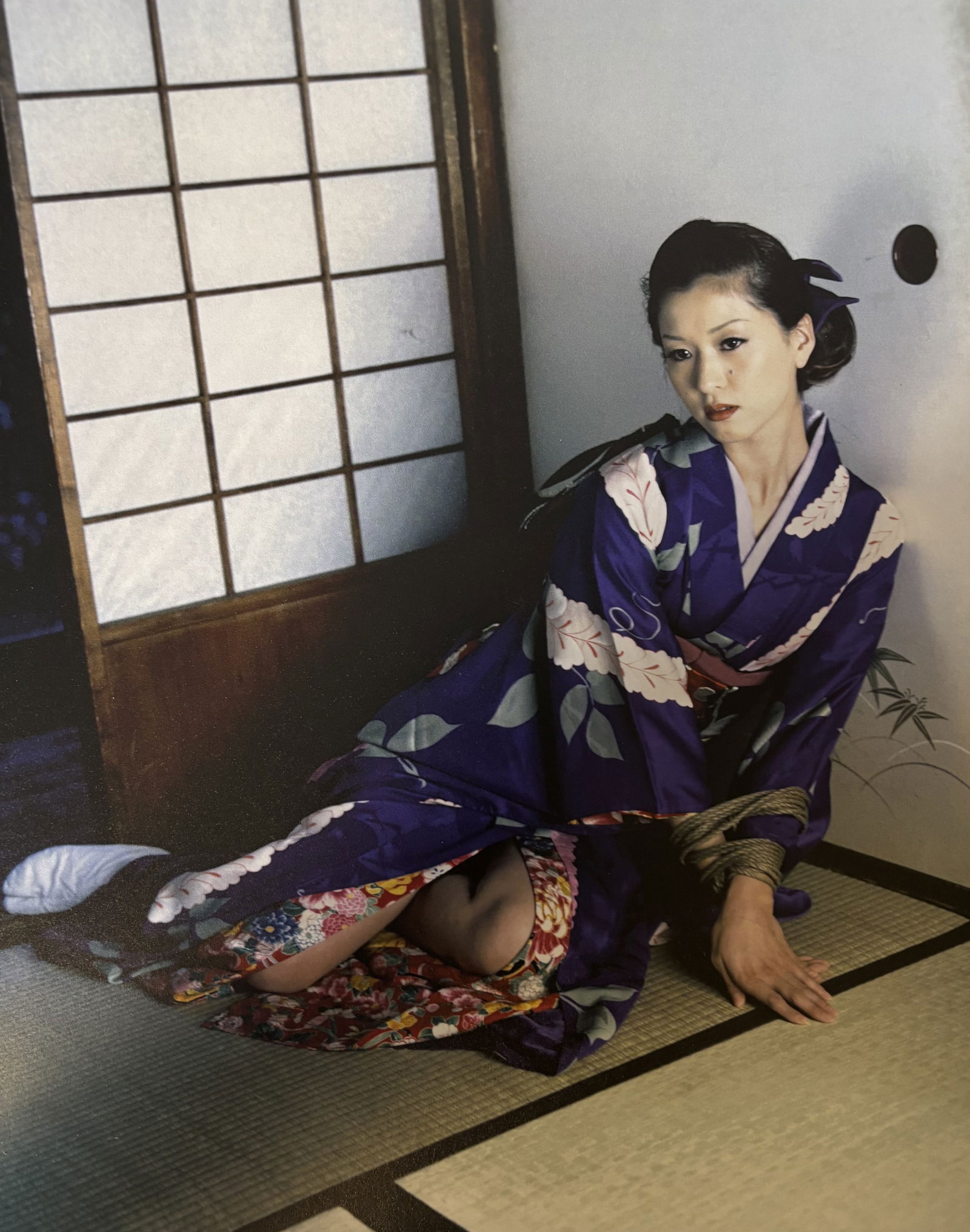 NOBUYOSHI ARAKI NUDE WOMAN PHOTO LITHO: Nobuyoshi Araki Nude Woman Photo Litho mounted to same size board measuring at 9.5x12 inches