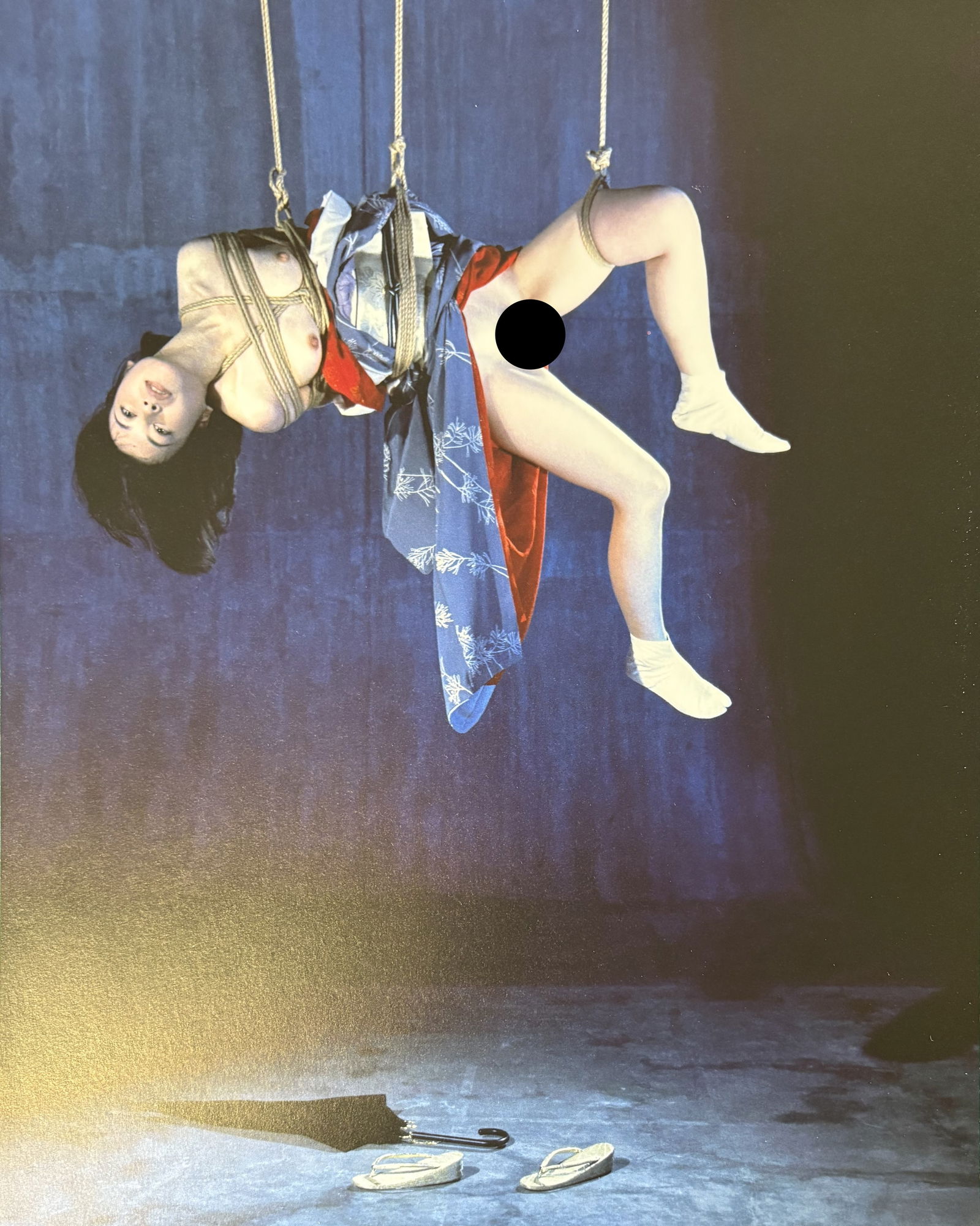 NOBUYOSHI ARAKI WOMAN NUDE PHOTO LITHO: Nobuyoshi Araki Woman Nude Photo Litho mounted to same size board measuring at 9.5x12 inches