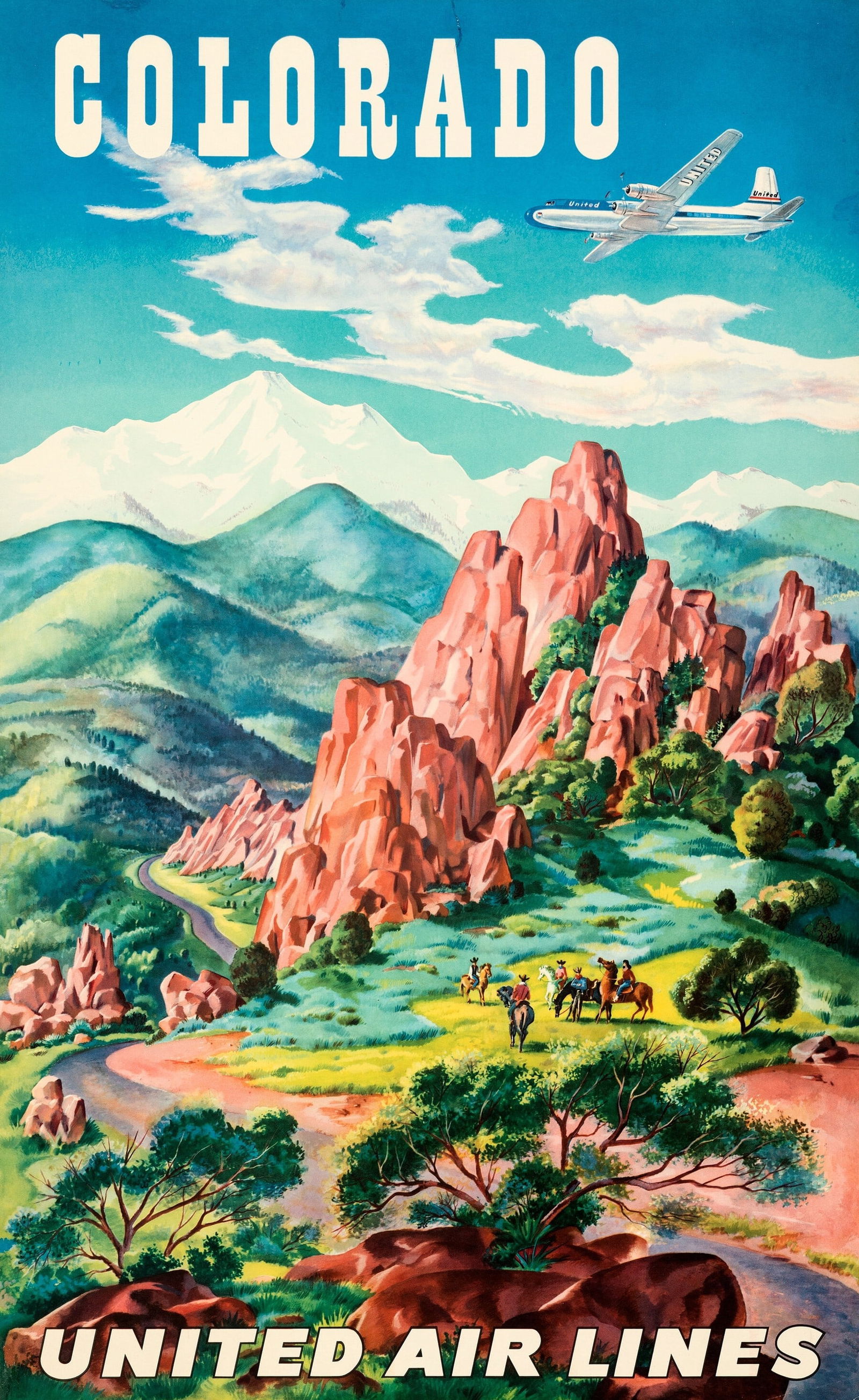 COLORADO UNITED AIRLINES POSTER PRINT (1 of 1)