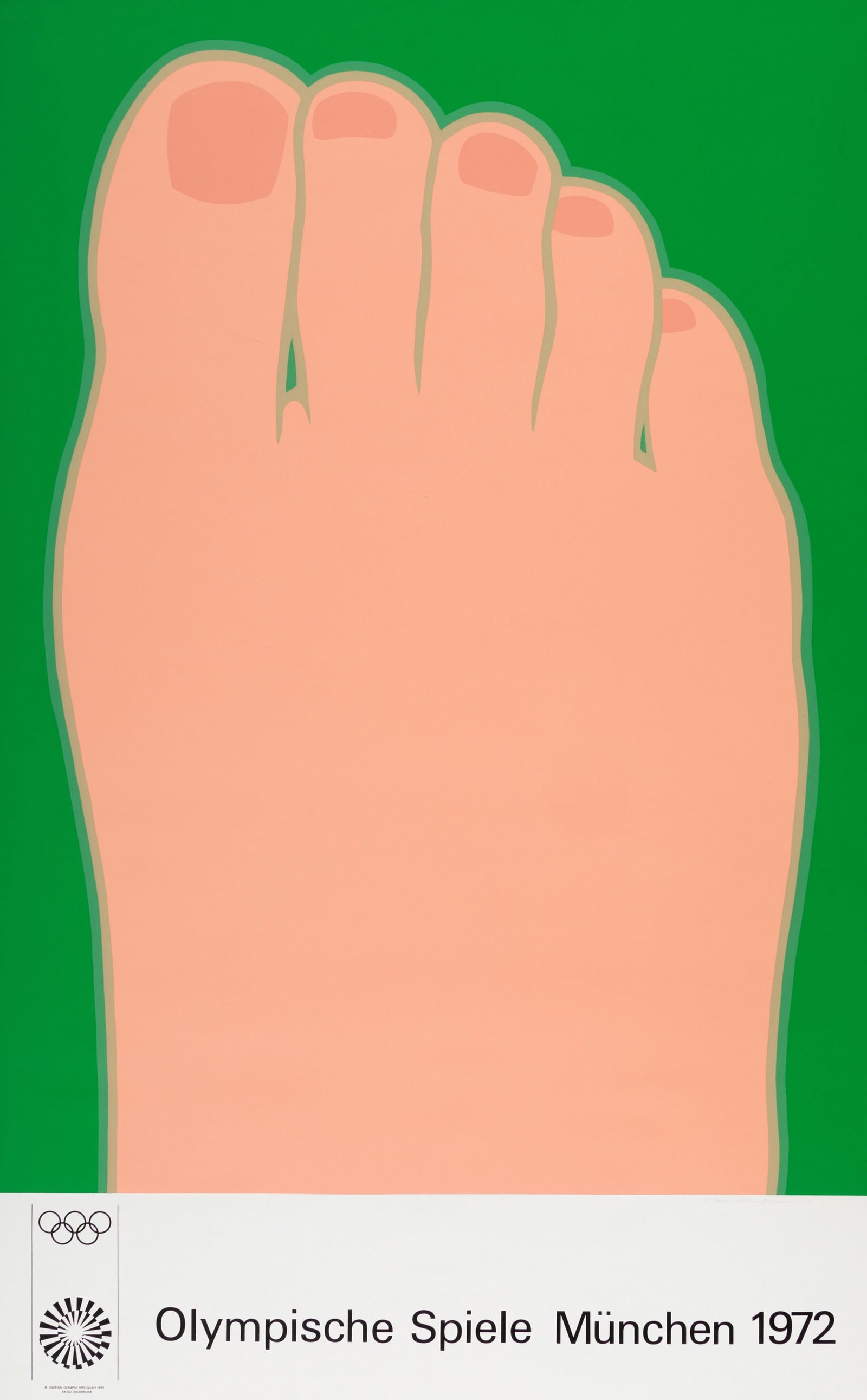 TOM WESSELMAN FOOT OLYMPICS POSTER PRINT (1 of 1)