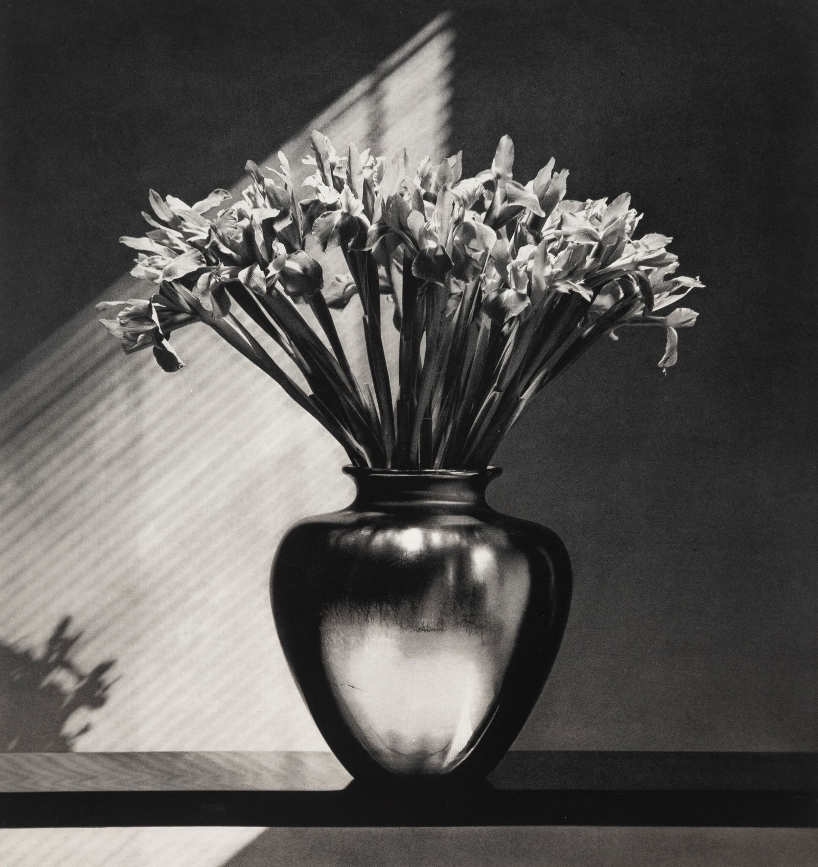 ROBERT MAPPLETHORPE IRISES PRINT: Robert Mapplethorpe Irises Print measuring at 32x34 inches