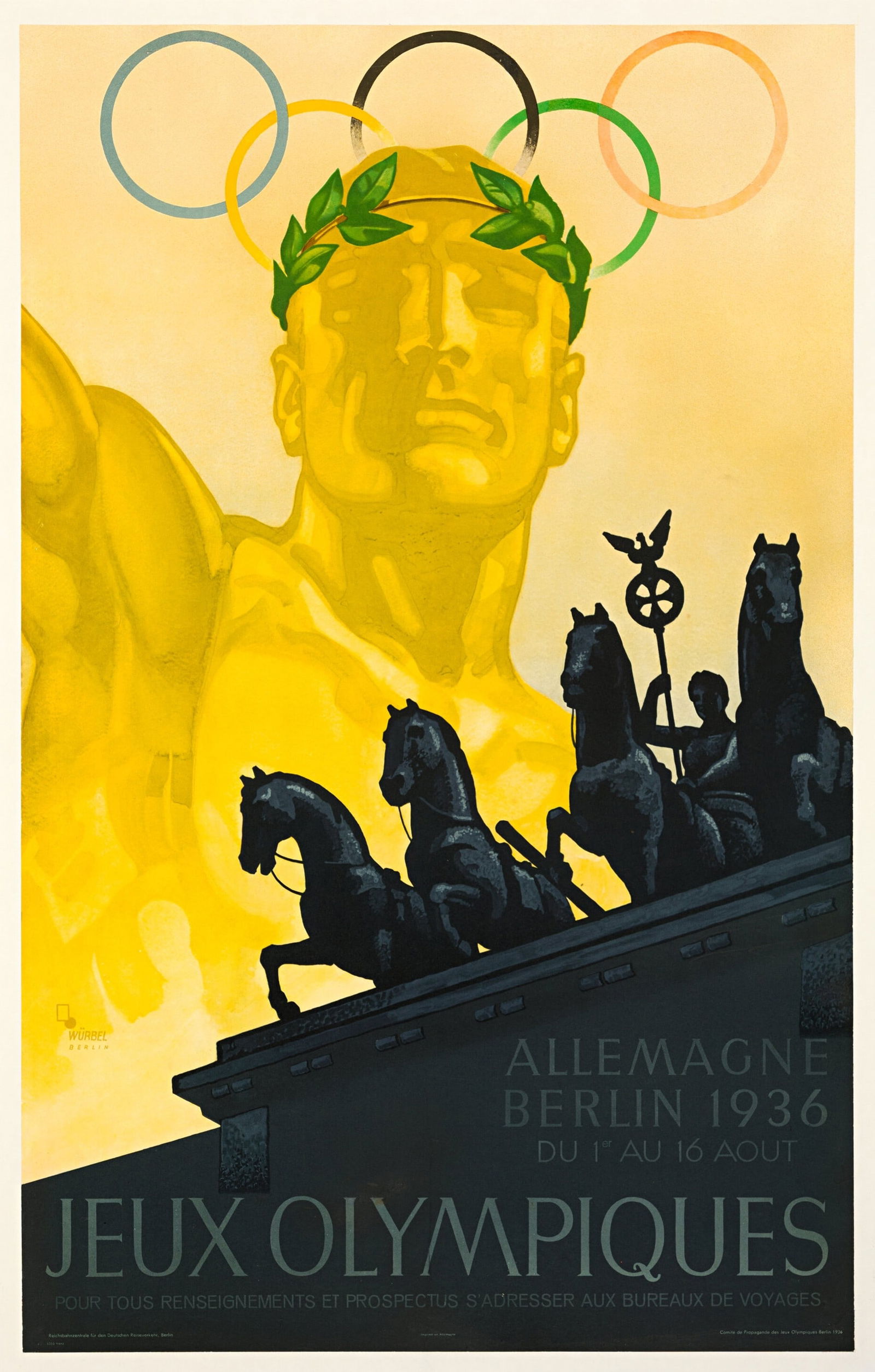 GERMAN OLYMPIC GAMES POSTER PRINT (1 of 1)