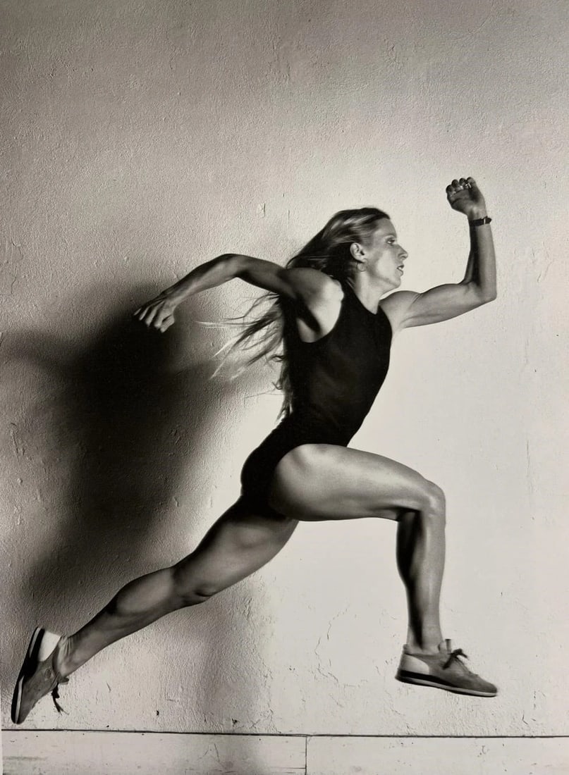 HELMUT NEWTON FEMALE ATHLETE RUNNER PRINT (1 of 1)