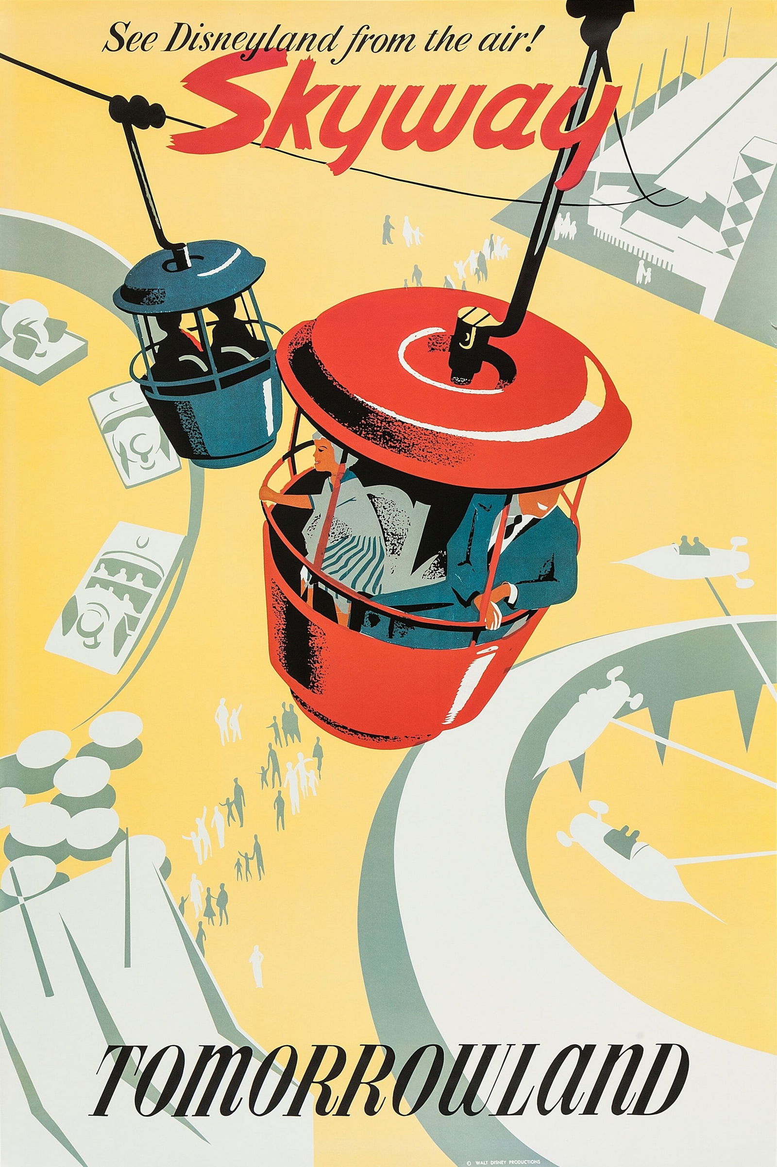 DISNEYLAND SKYWAY POSTER PRINT (1 of 1)