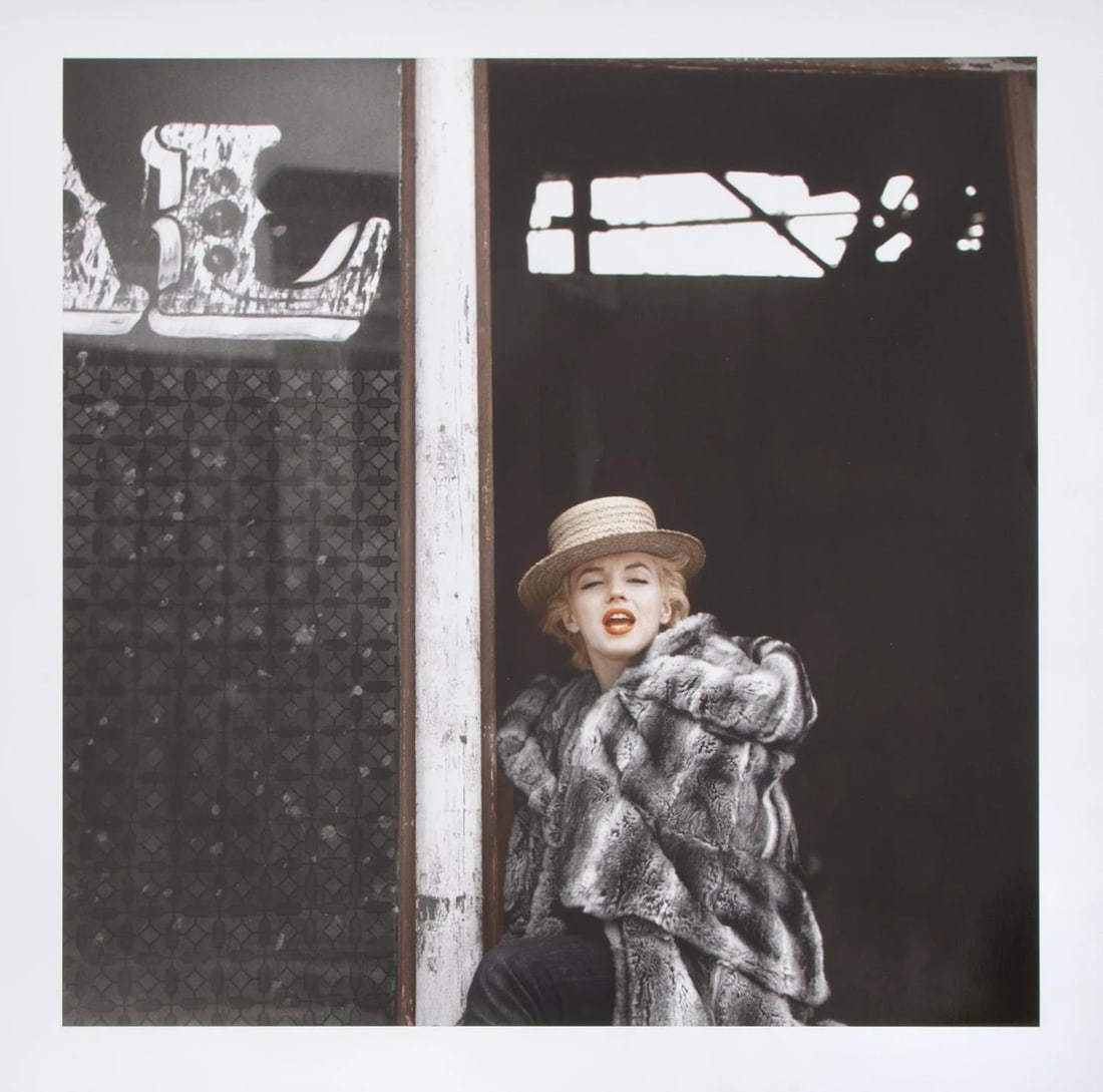 MILTON GREENE MARILYN MONROE PRINT: Milton Greene Marilyn monroe Print mounted to board measuring at 16x16 inches